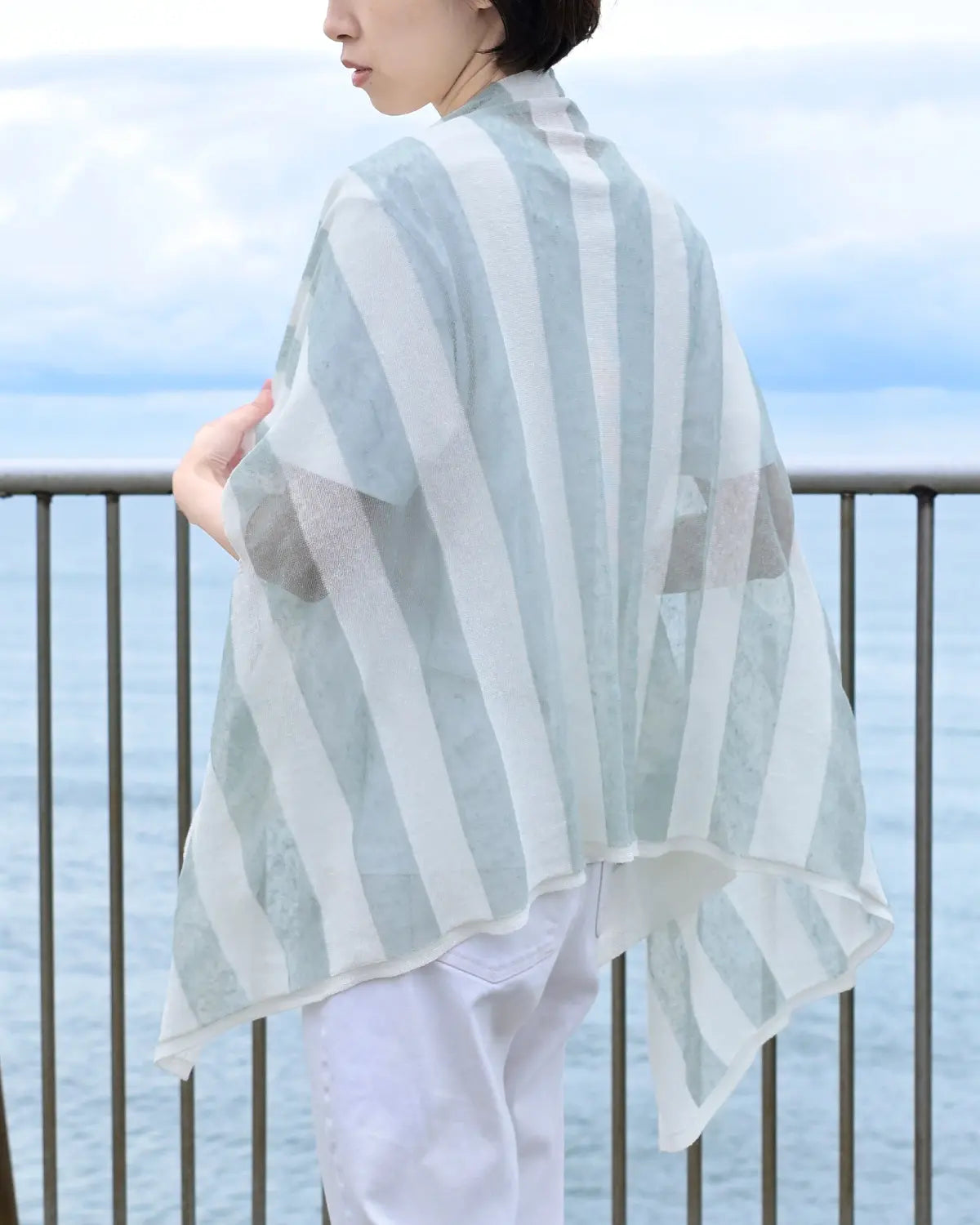 モデル身長:165cm#カラー_22 ホワイト×アクアグリーン
