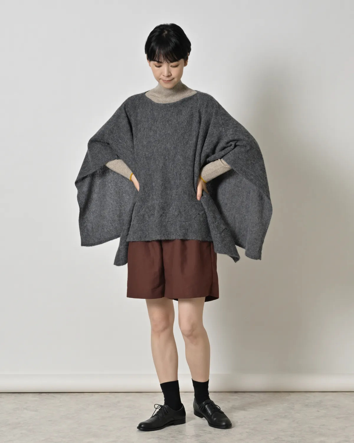 モデル身長:169cm#カラー_05 チャコール
