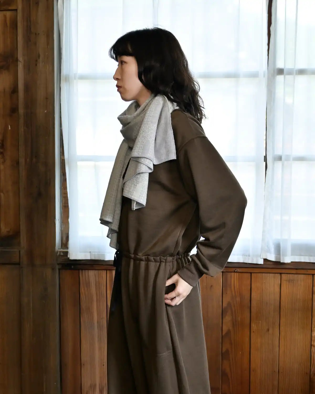 モデル身長:165cm#カラー_09 ライトグレー×ホワイト
