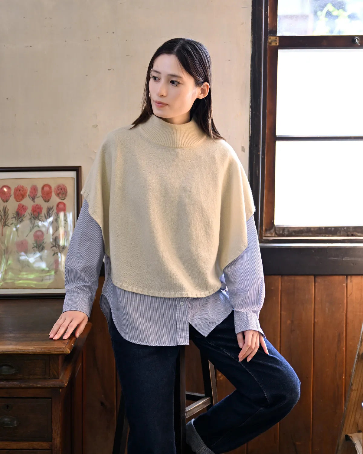 モデル身長:163cm#カラー_01 エクリュ