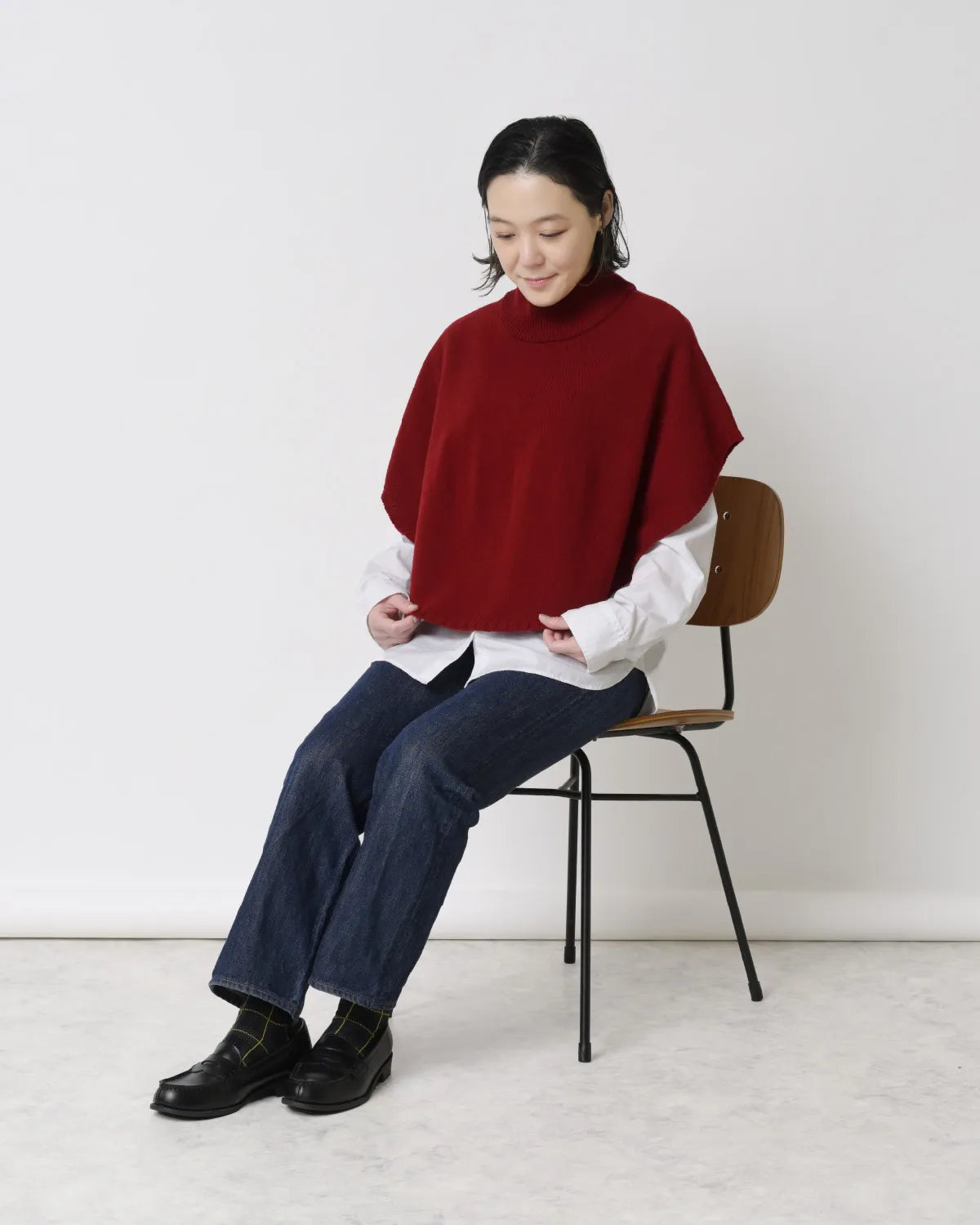 モデル身長:155cm#カラー_02 レンガ