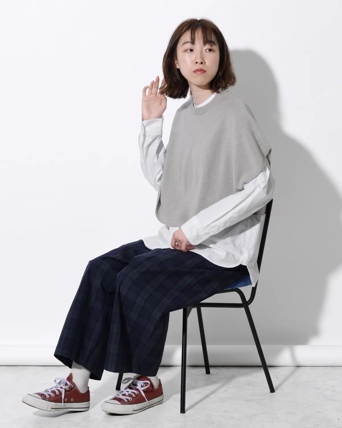 モデル身長:165cm#カラー_02 グレージュ