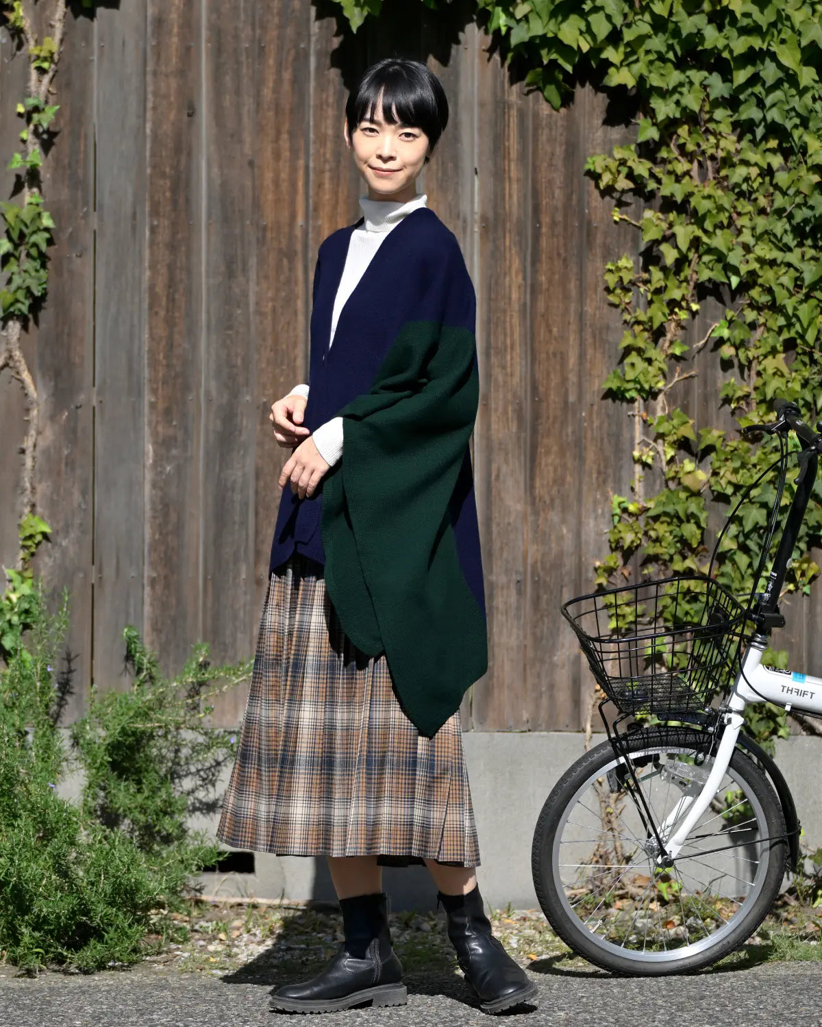 モデル身長:169cm#カラー_03 ネイビー×フォレスト