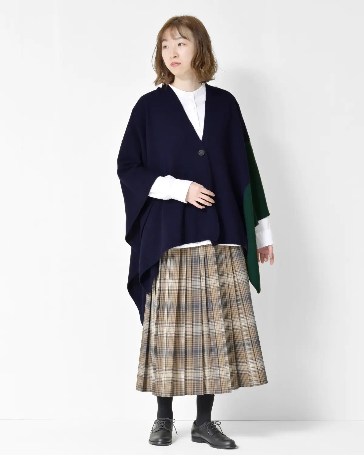 モデル身長:165cm#カラー_03 ネイビー×フォレスト