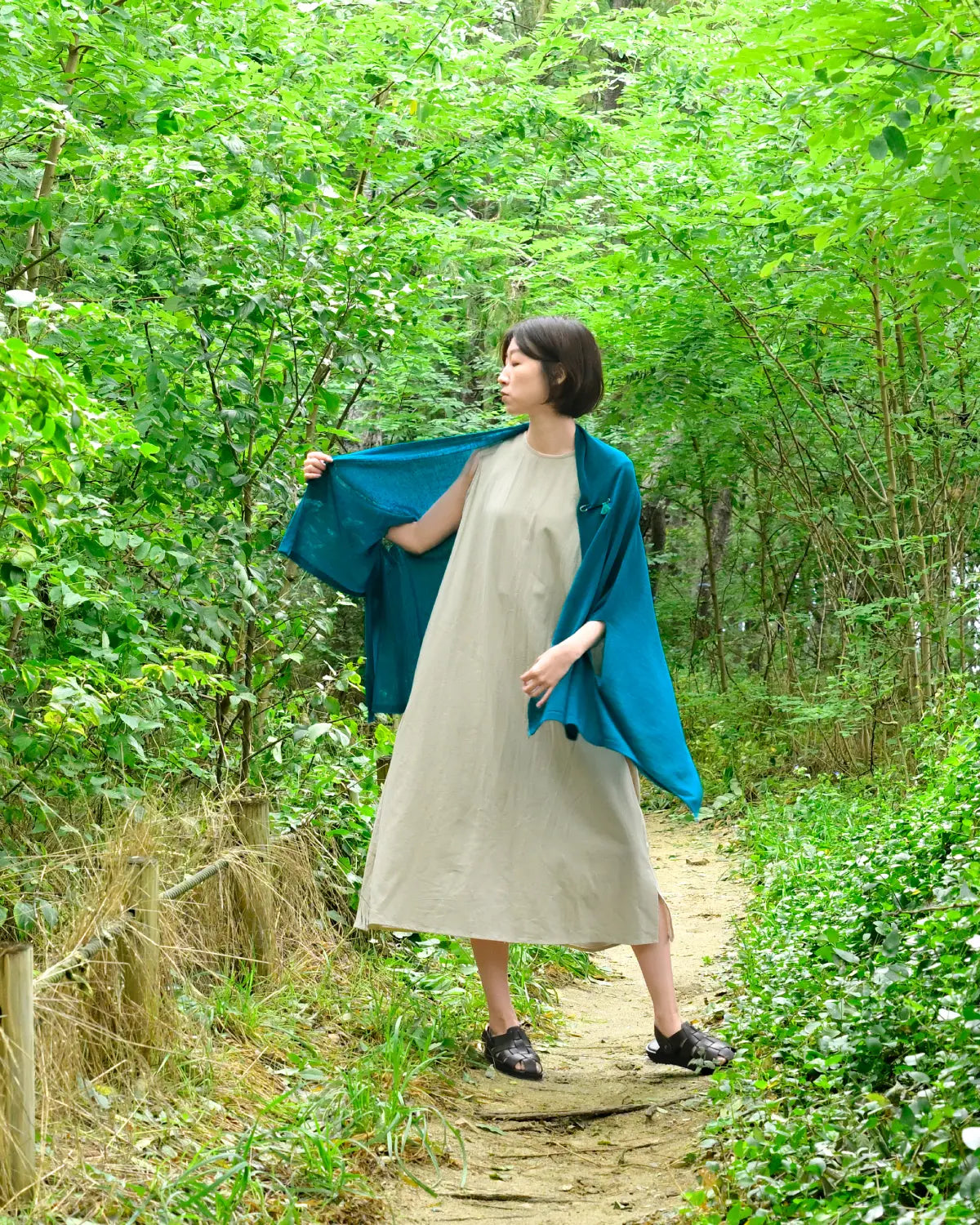 モデル身長:165cm#カラー_03 碧い稜線