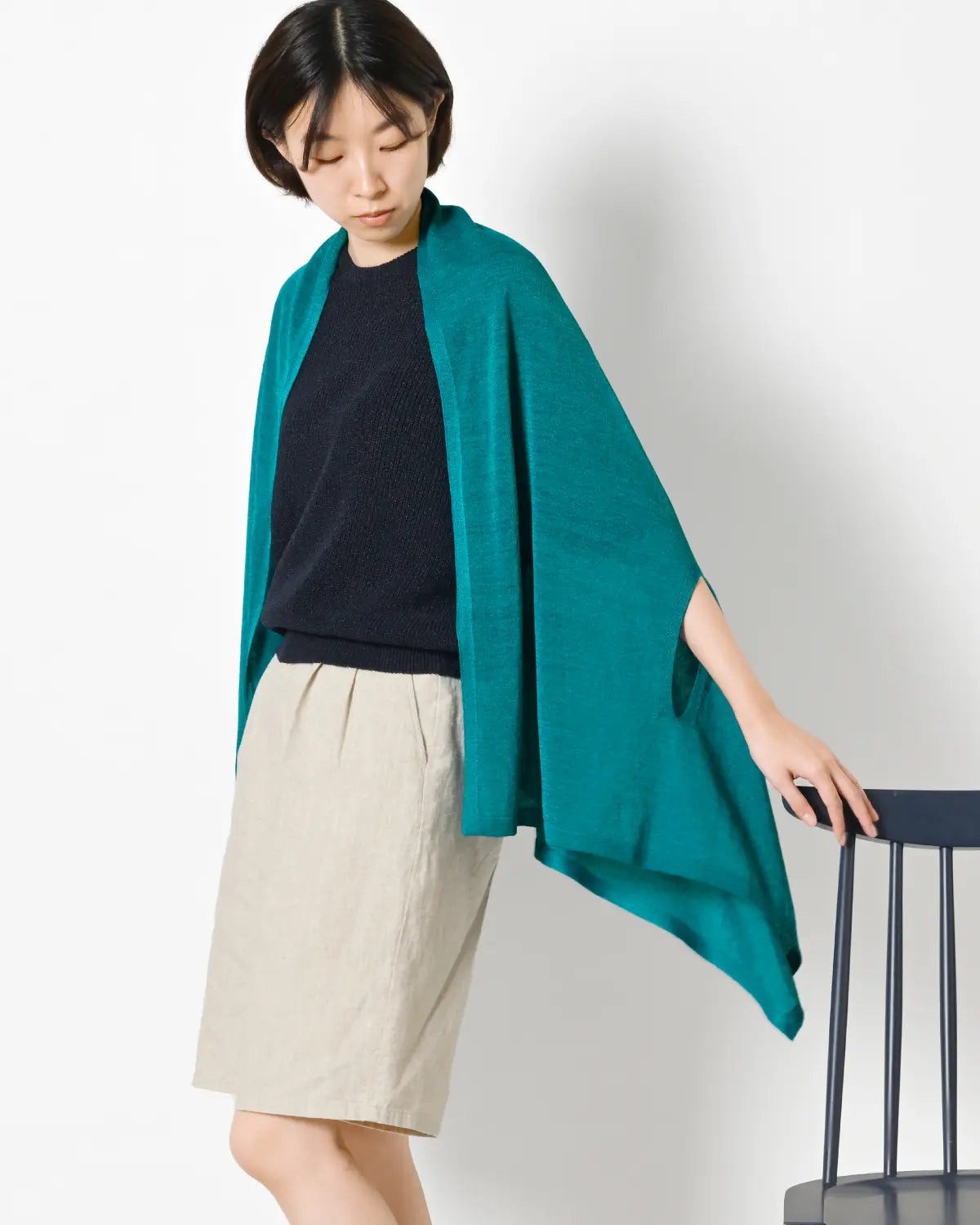 モデル身長:165cm#カラー_03 碧い稜線