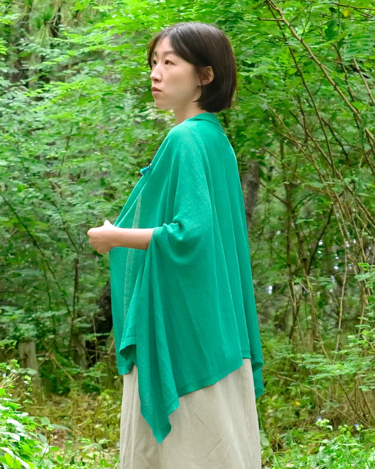 モデル身長:165cm#カラー_02 風そよぐ緑