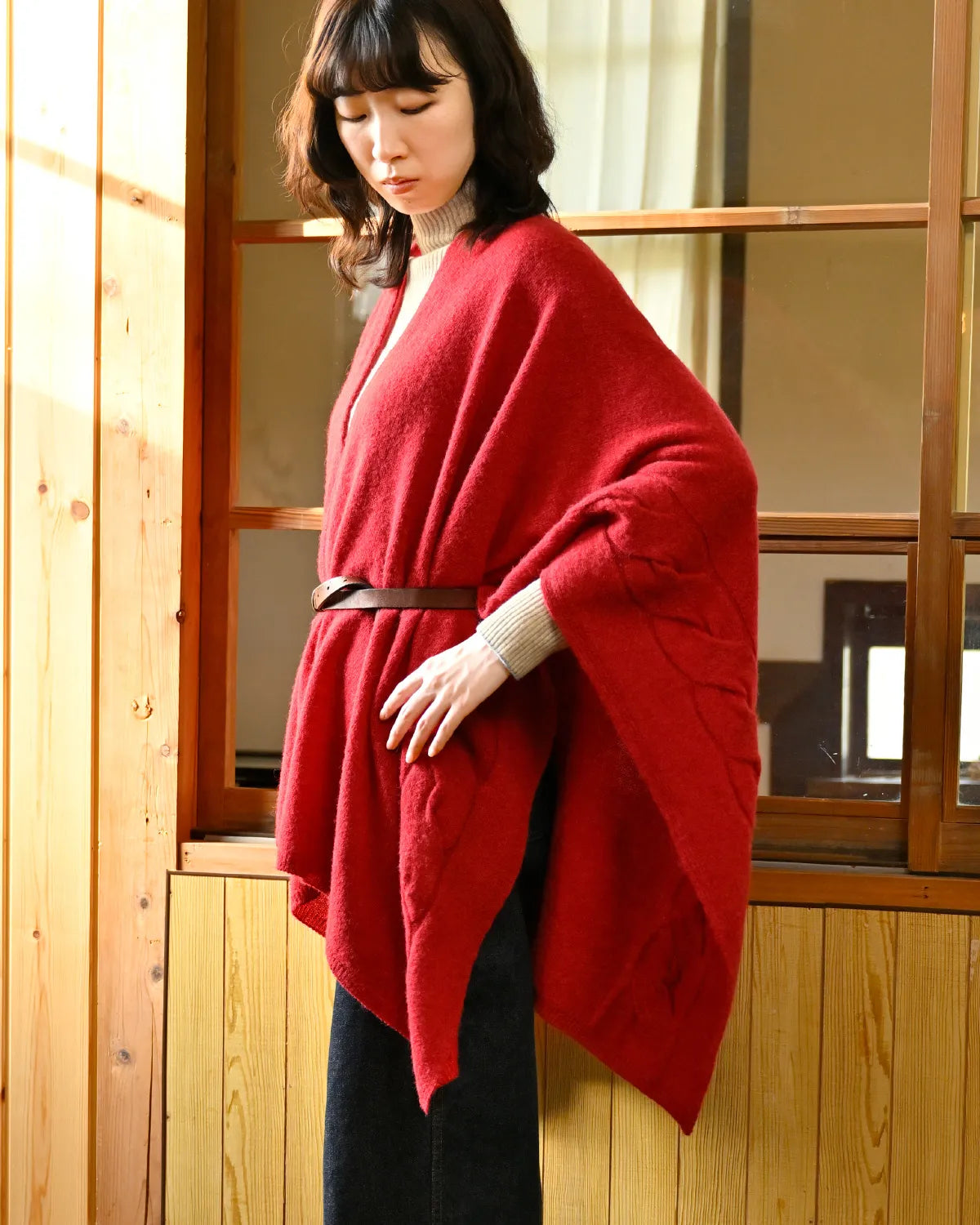 モデル身長:165cm#カラー_01 レンガ
