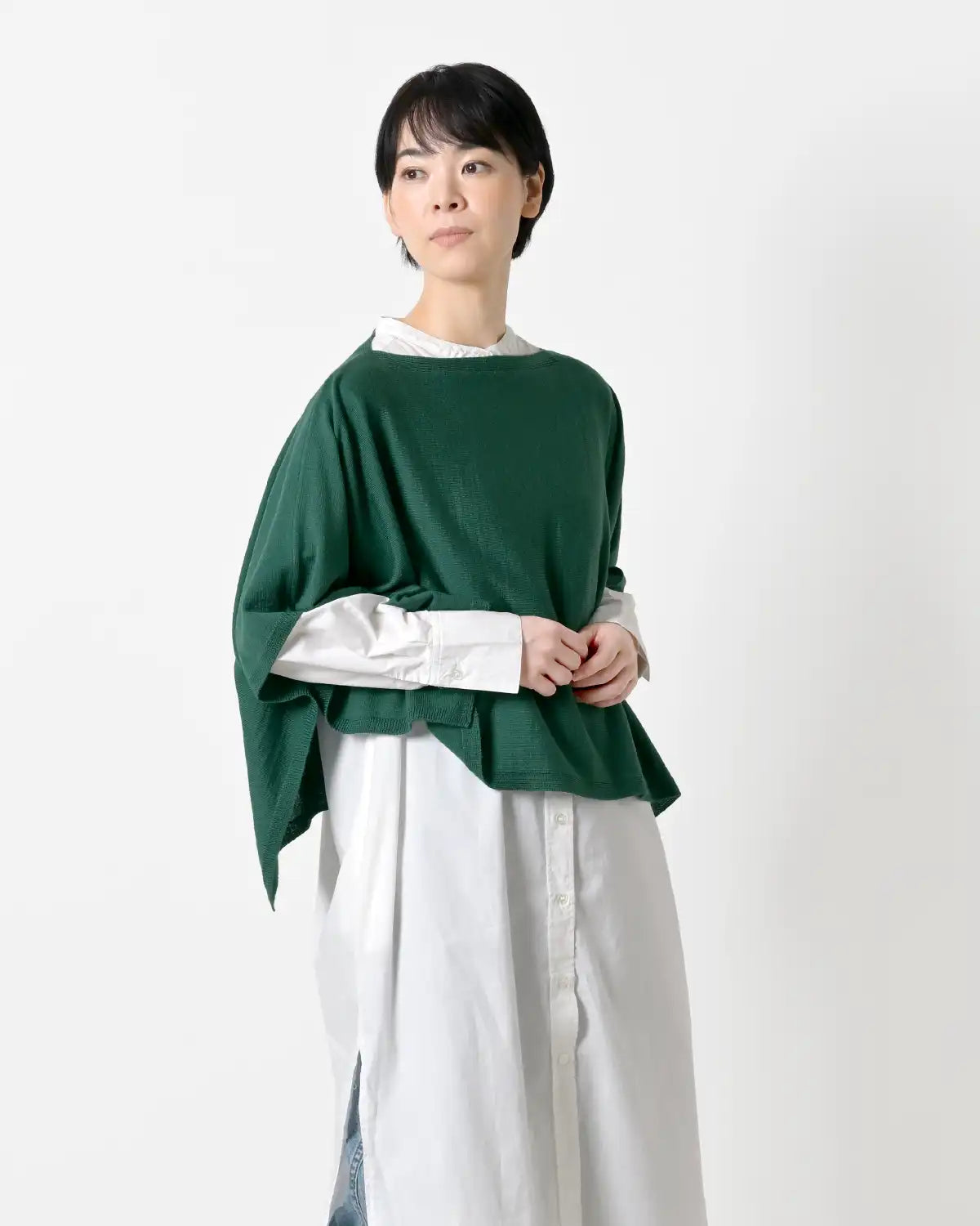 モデル身長:169cm#カラー_04 ボトルグリーン