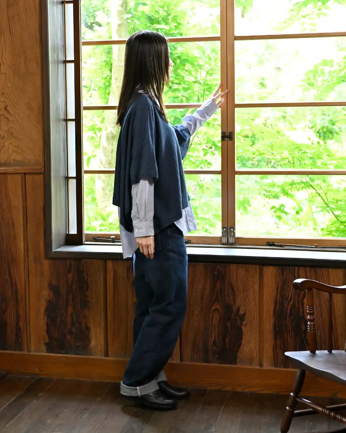モデル身長:163cm#カラー_05 インディゴ