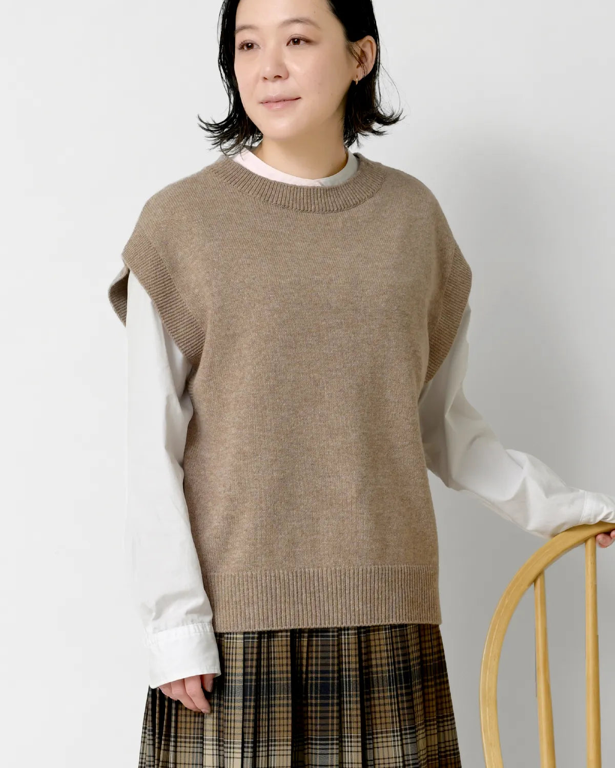 モデル身長:155cm#カラー_02 ベージュ