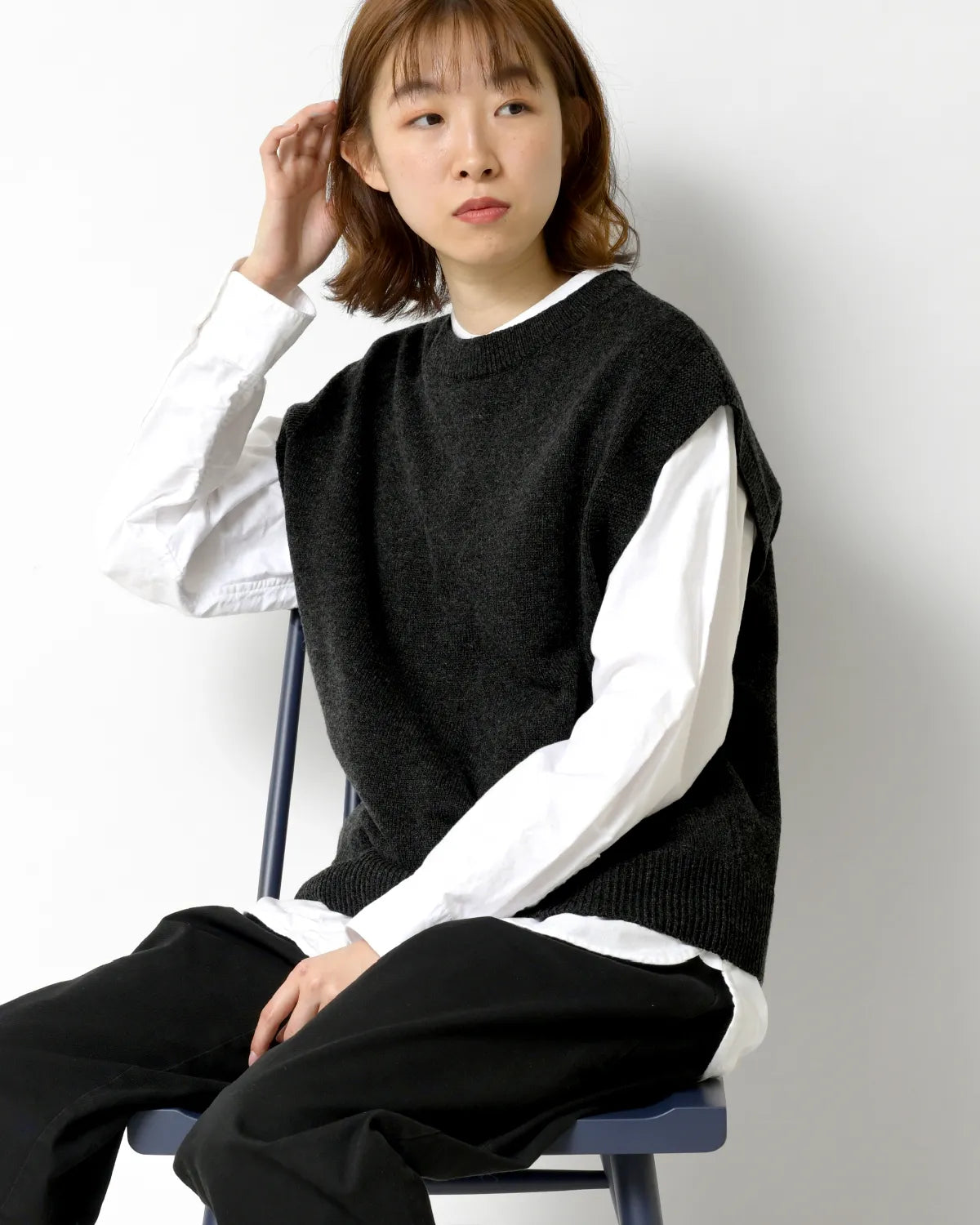 モデル身長:165cm#カラー_03 チャコール
