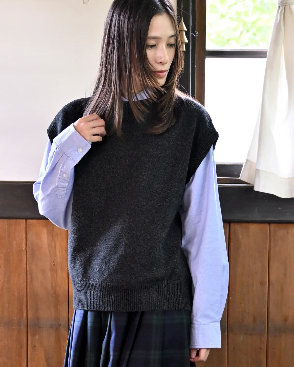 モデル身長:163cm#カラー_03 チャコール