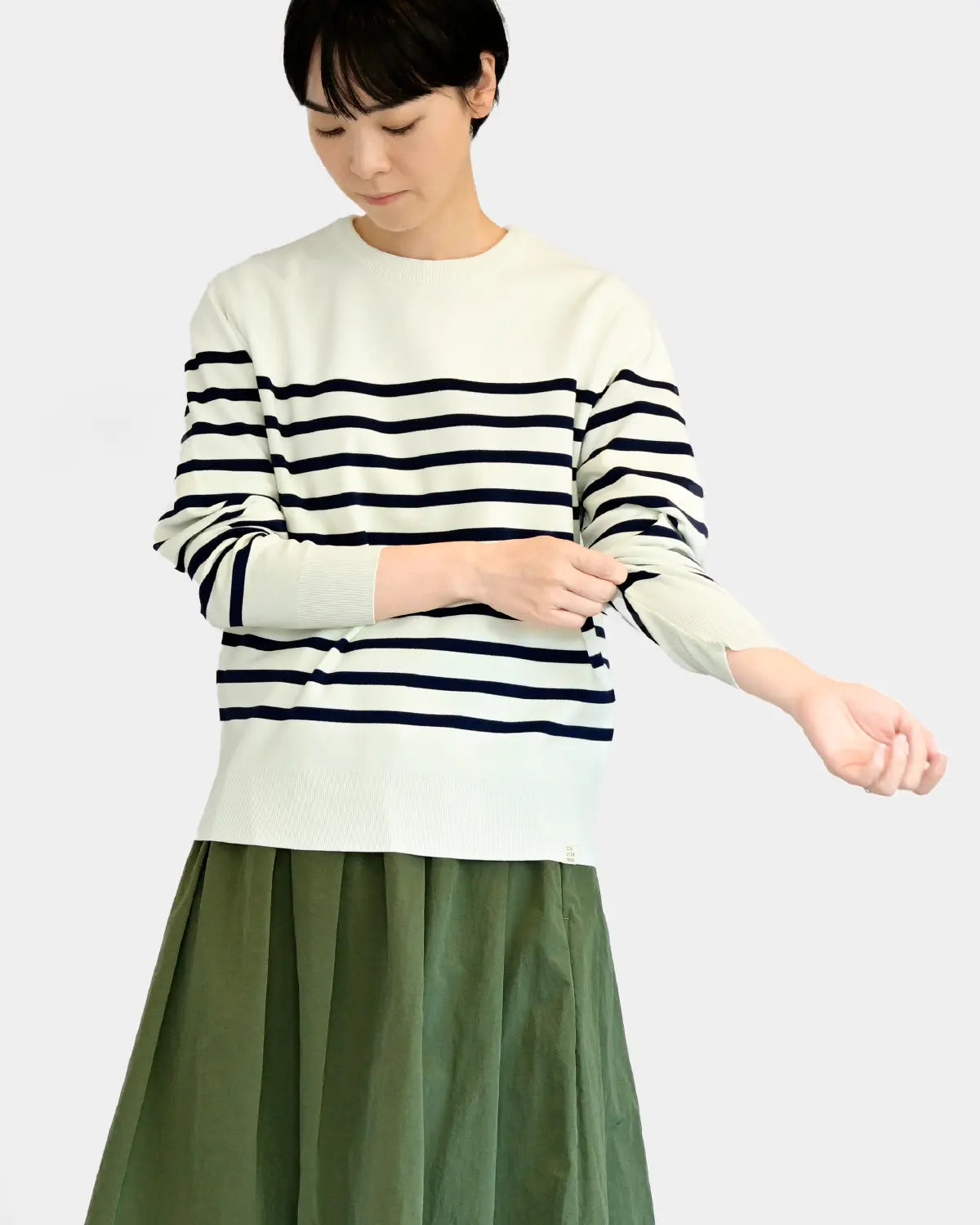 モデル身長:169cm#カラー_01 ホワイト×ネイビー