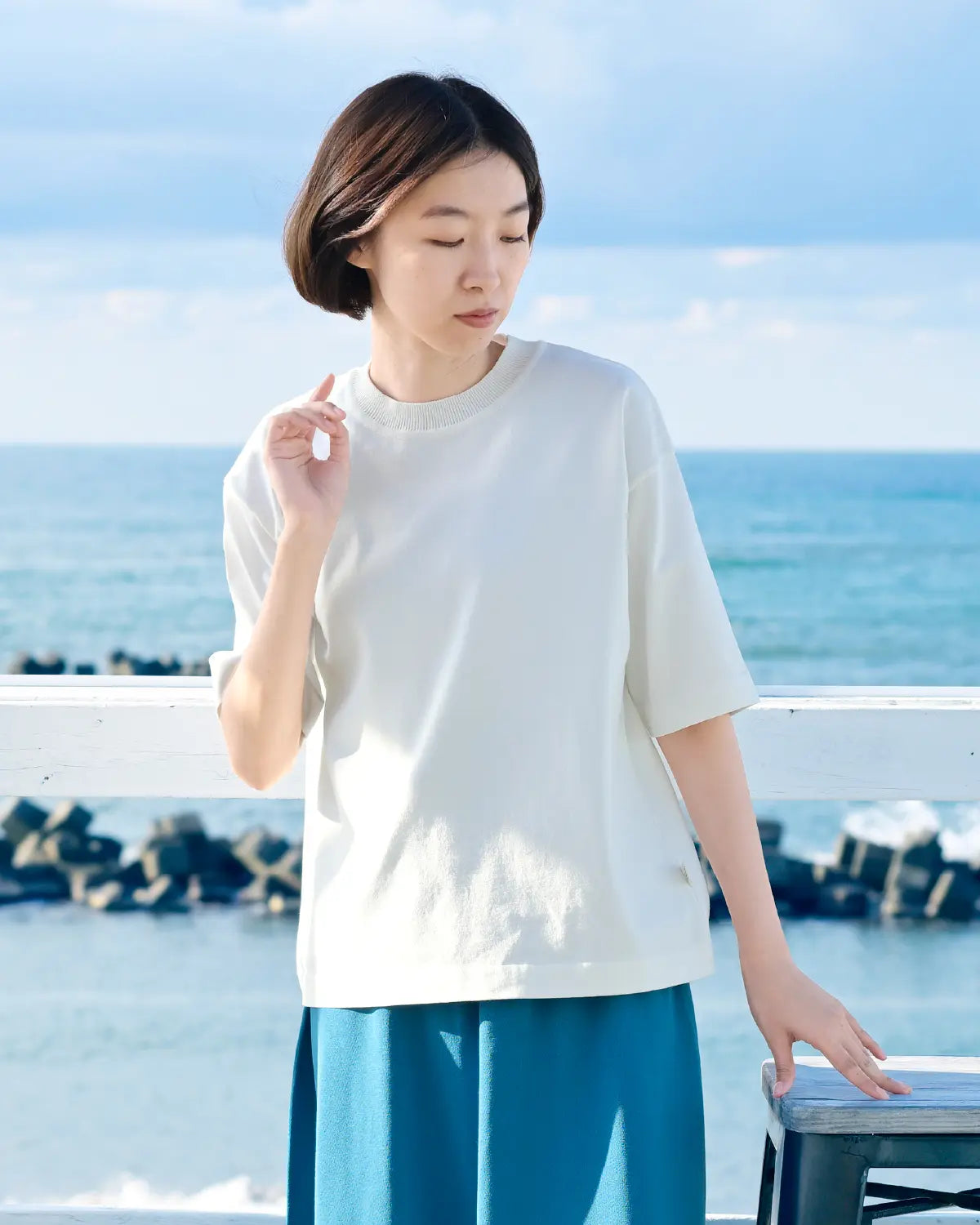 Fサイズ モデル身長:165cm#カラー_10 ホワイト