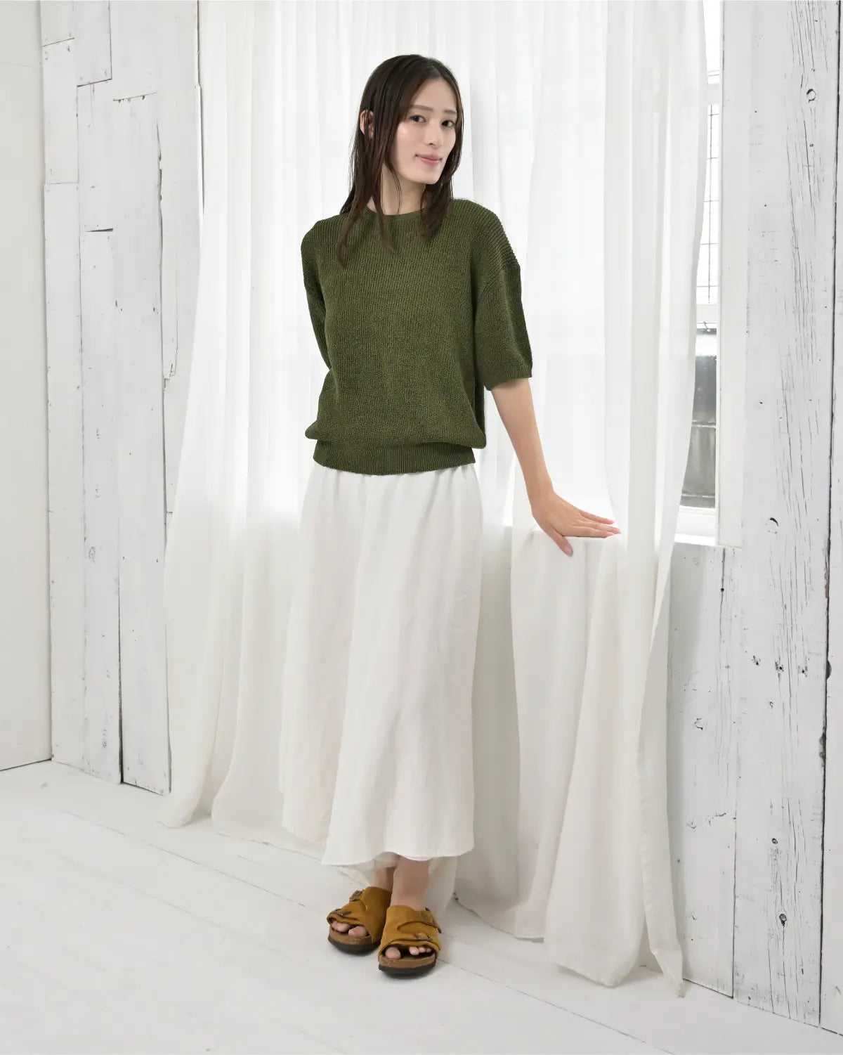 モデル身長:163cm#カラー_02 カーキ