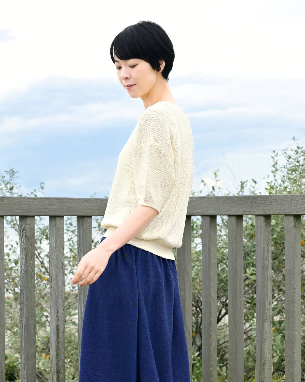 モデル身長:169cm#カラー_01 オフホワイト