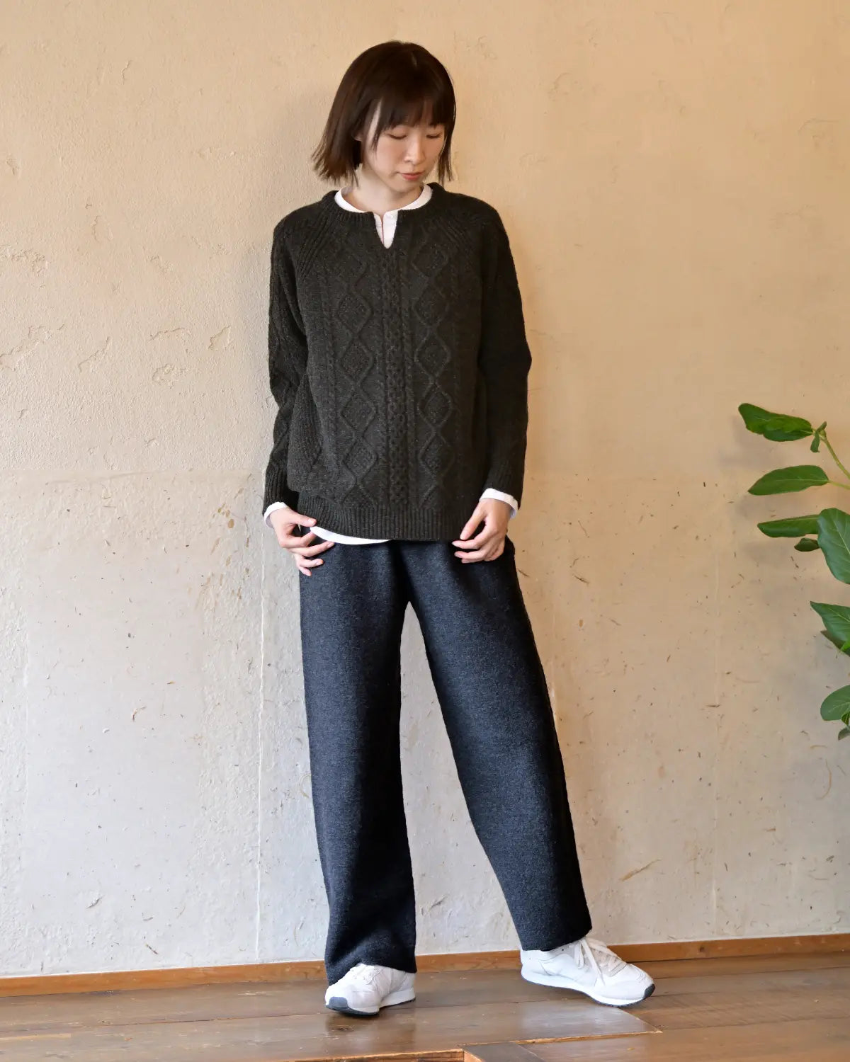モデル身長:165cm#カラー_18 チャコール