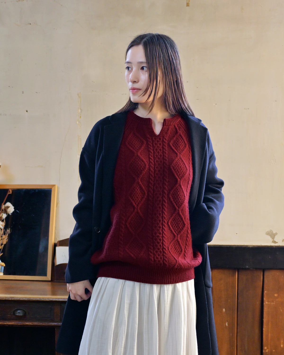 モデル身長:163cm#カラー_11 エンジ
