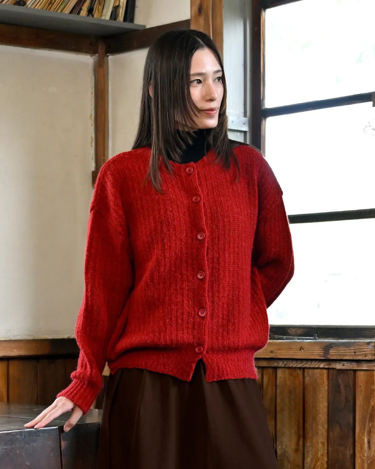 モデル身長:163cm#カラー_06 レンガ