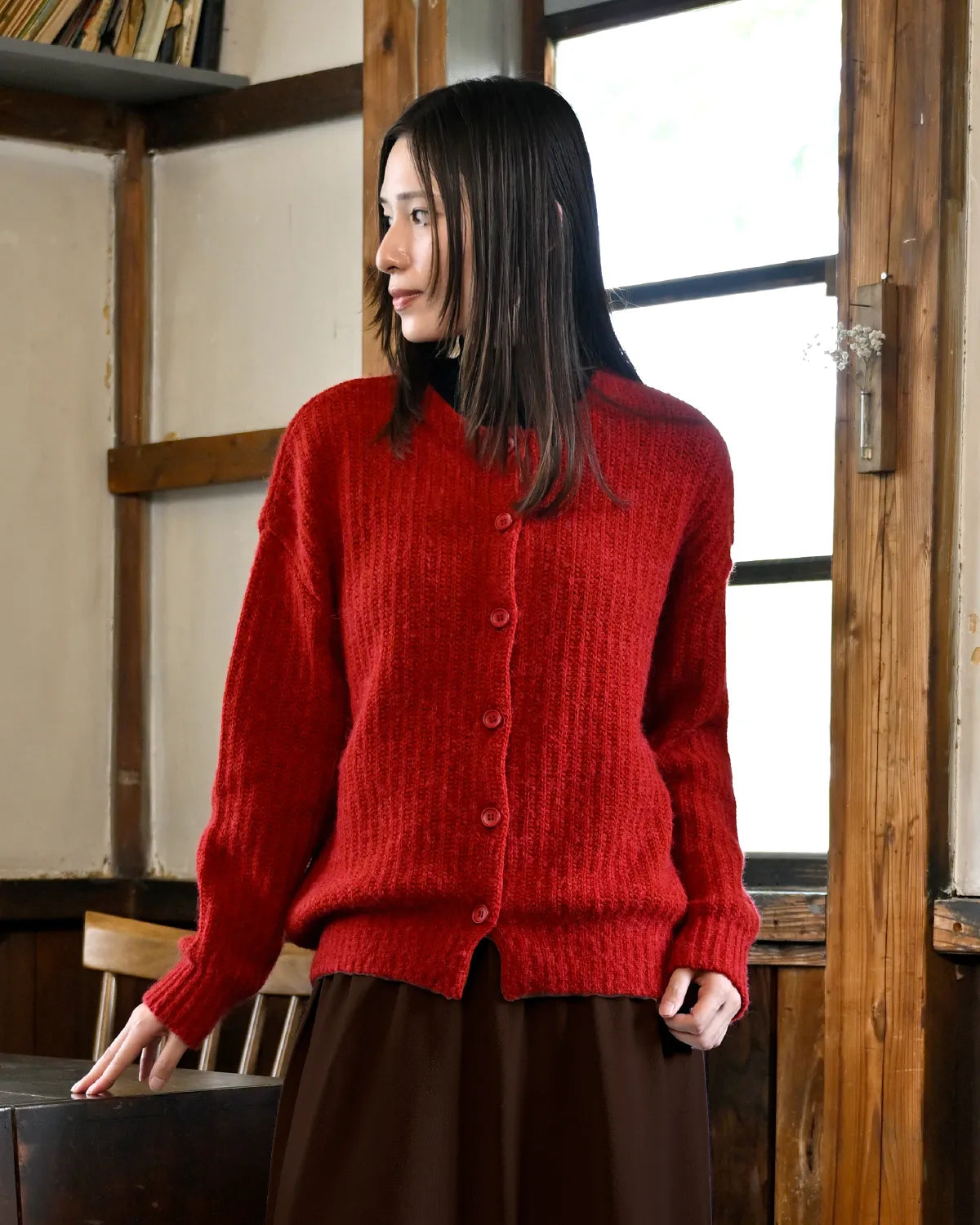 モデル身長:163cm#カラー_06 レンガ