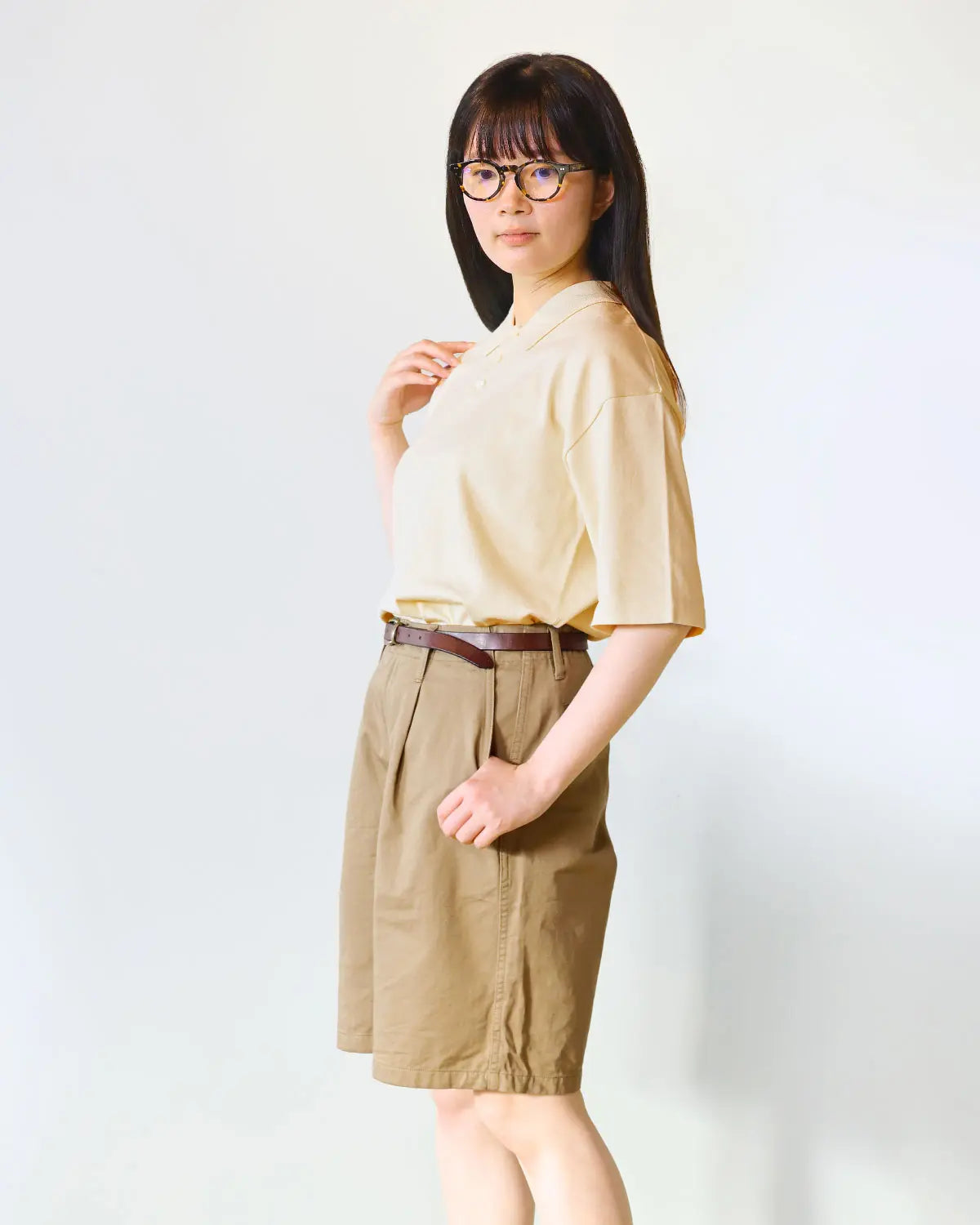 Fサイズ モデル身長:162cm#カラー_01 アイボリー