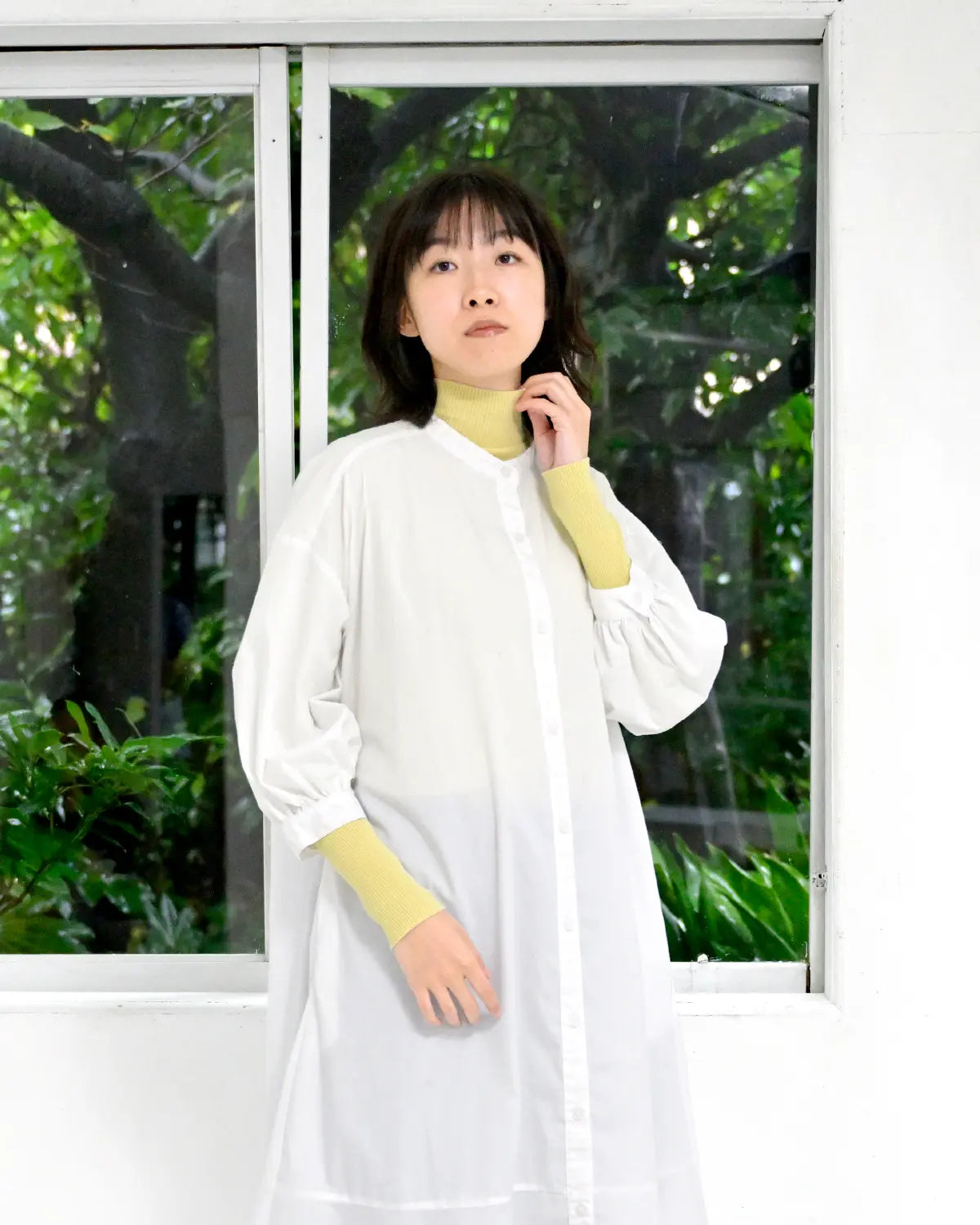 モデル身長:165cm#カラー_02 ソフトイエロー