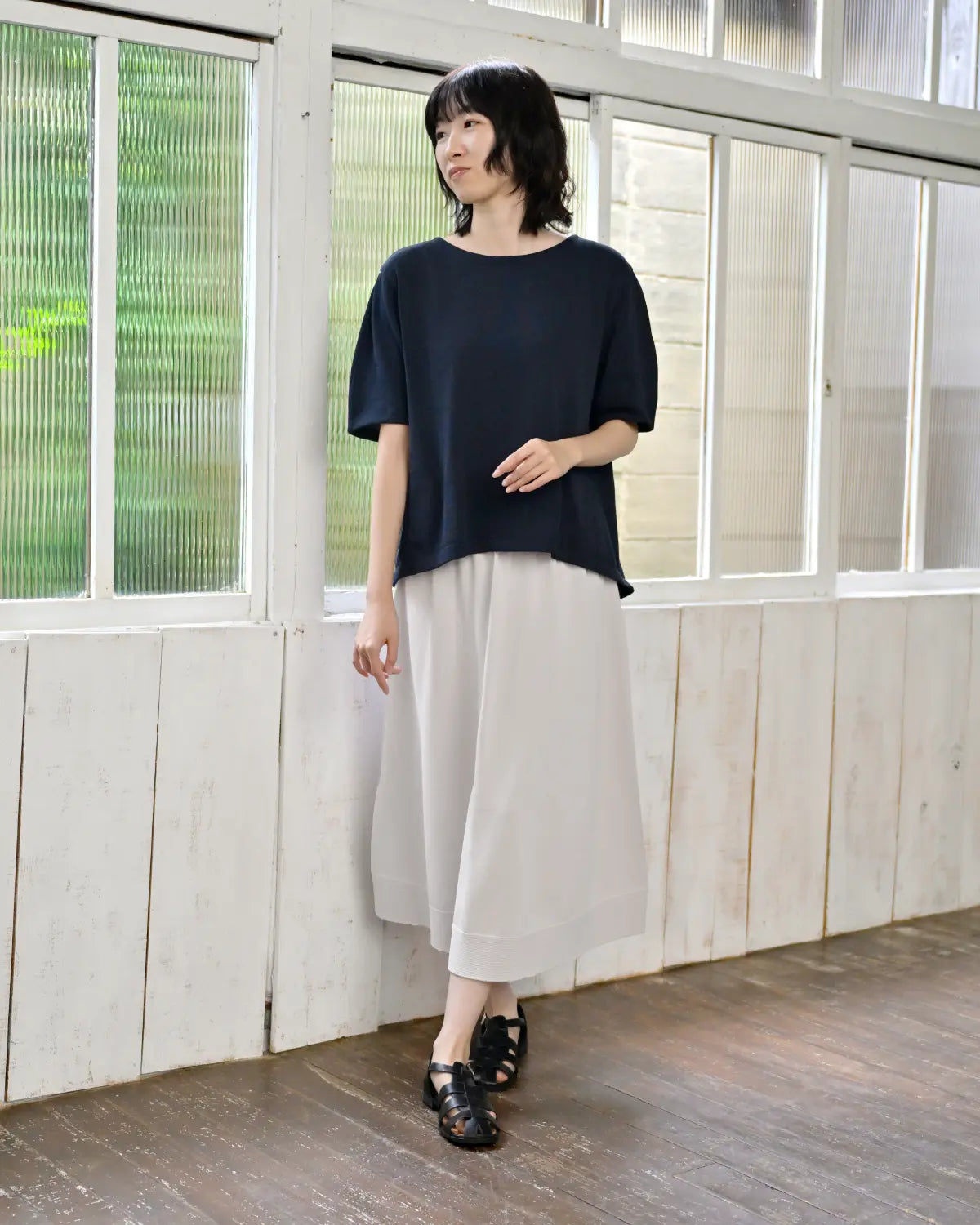 モデル身長:165cm#カラー_01 ダークネイビー