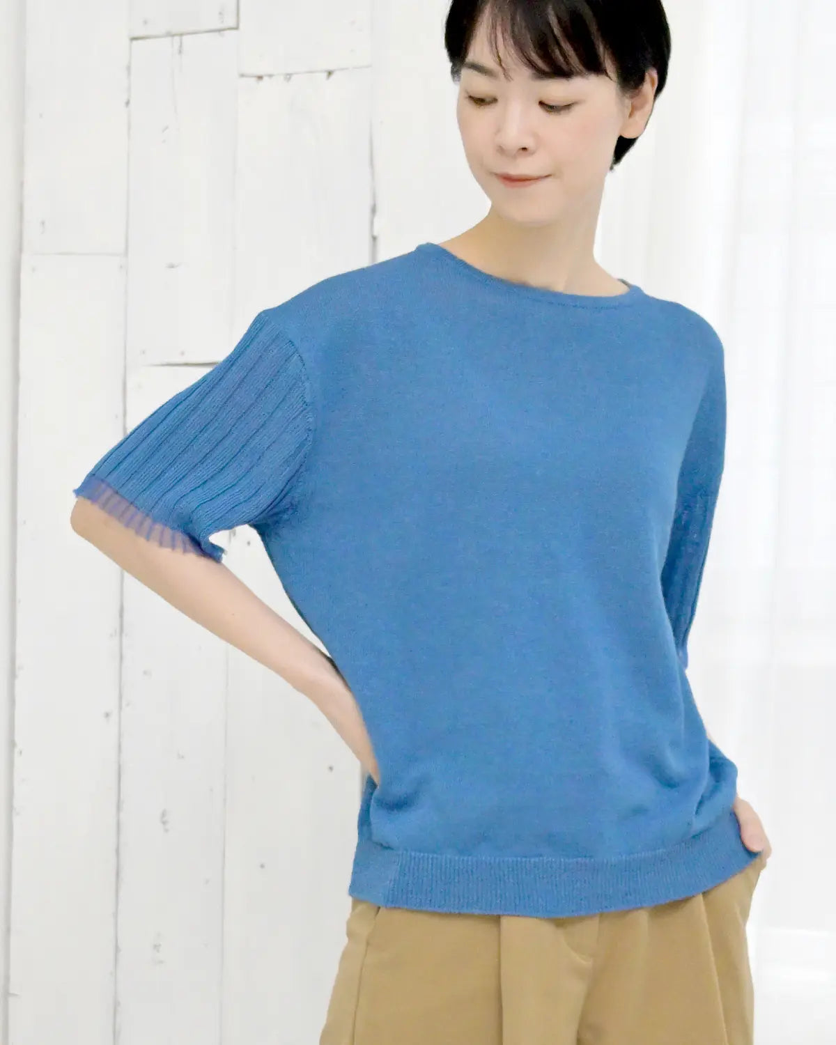 モデル身長:169cm#カラー_02 スカイブルー