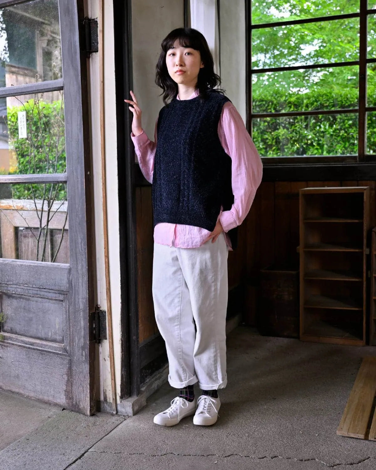 モデル身長:165cm#カラー_01 ネイビー