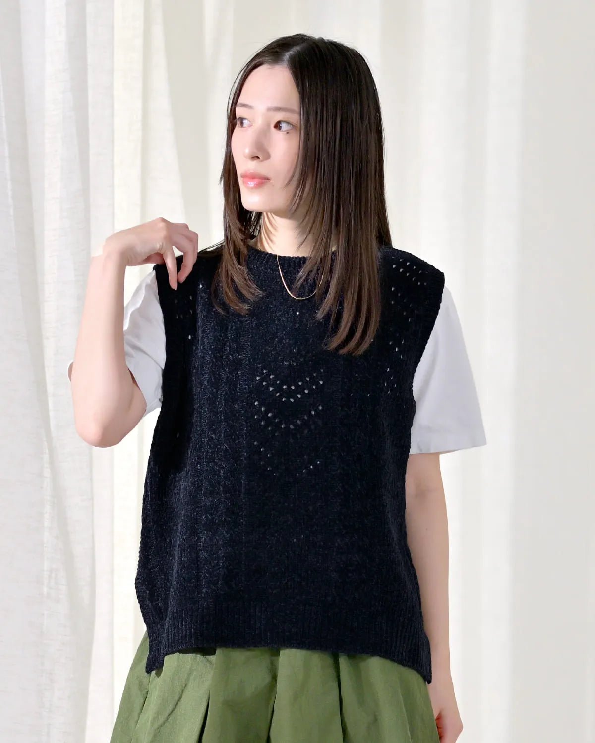 モデル身長:163cm#カラー_01 ネイビー