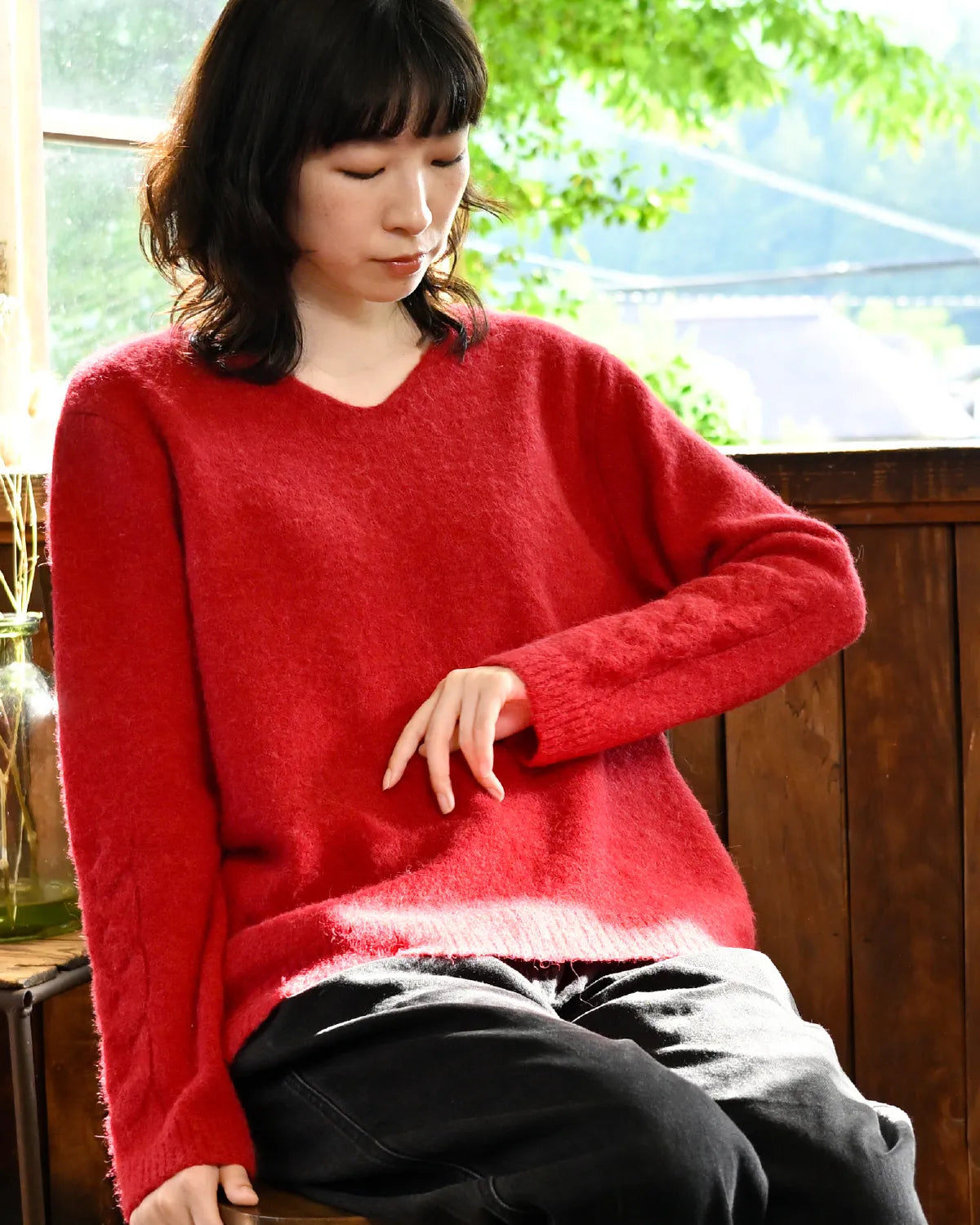モデル身長:165cm#カラー_01 レンガ