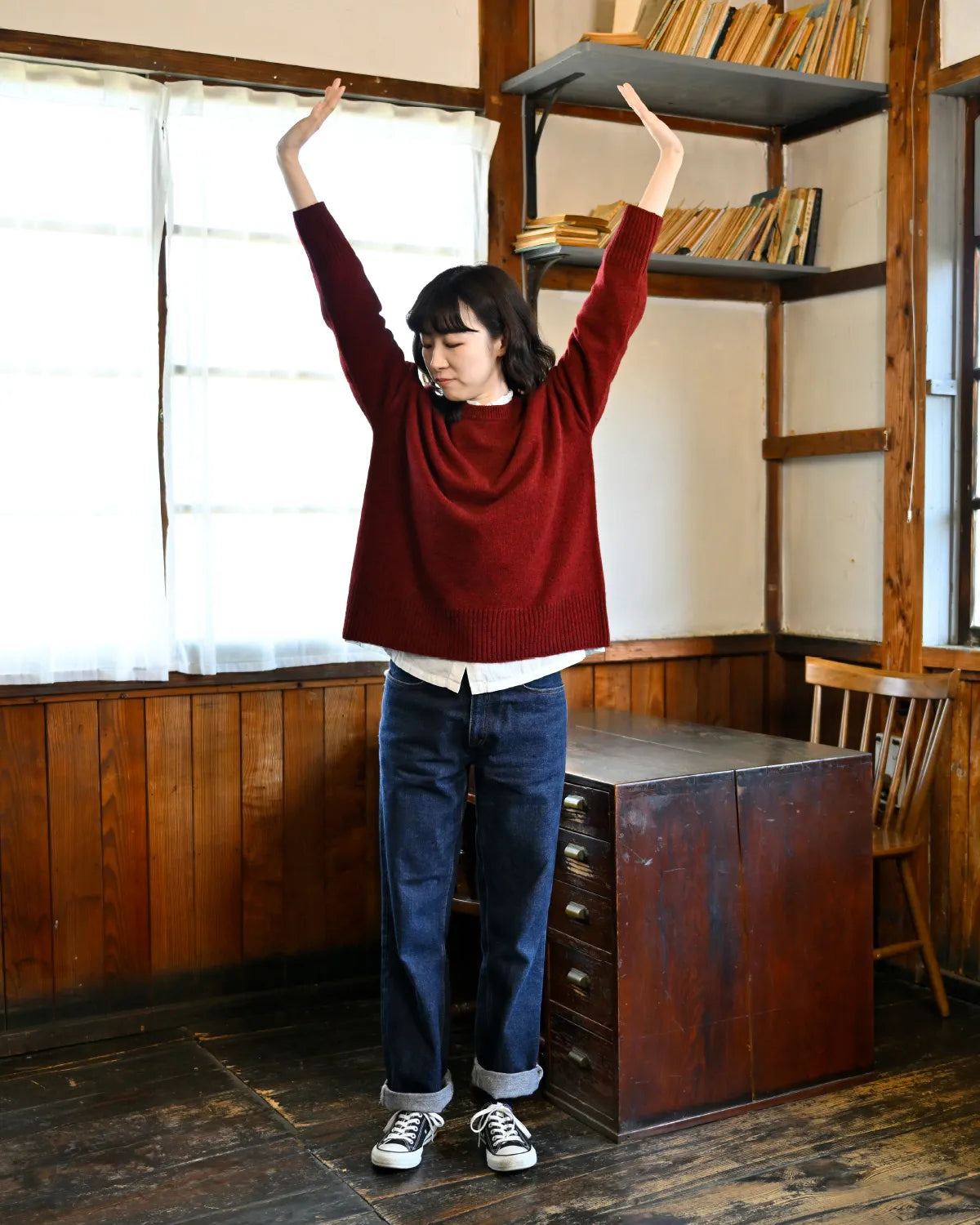 モデル身長:165cm#カラー_01 ガーネット