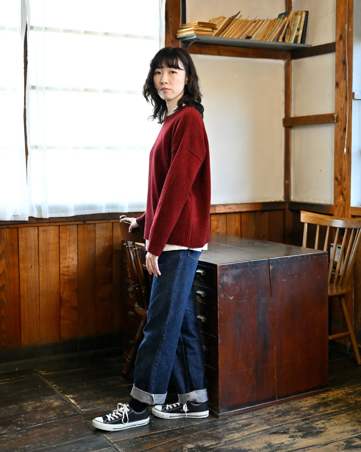モデル身長:165cm#カラー_01 ガーネット