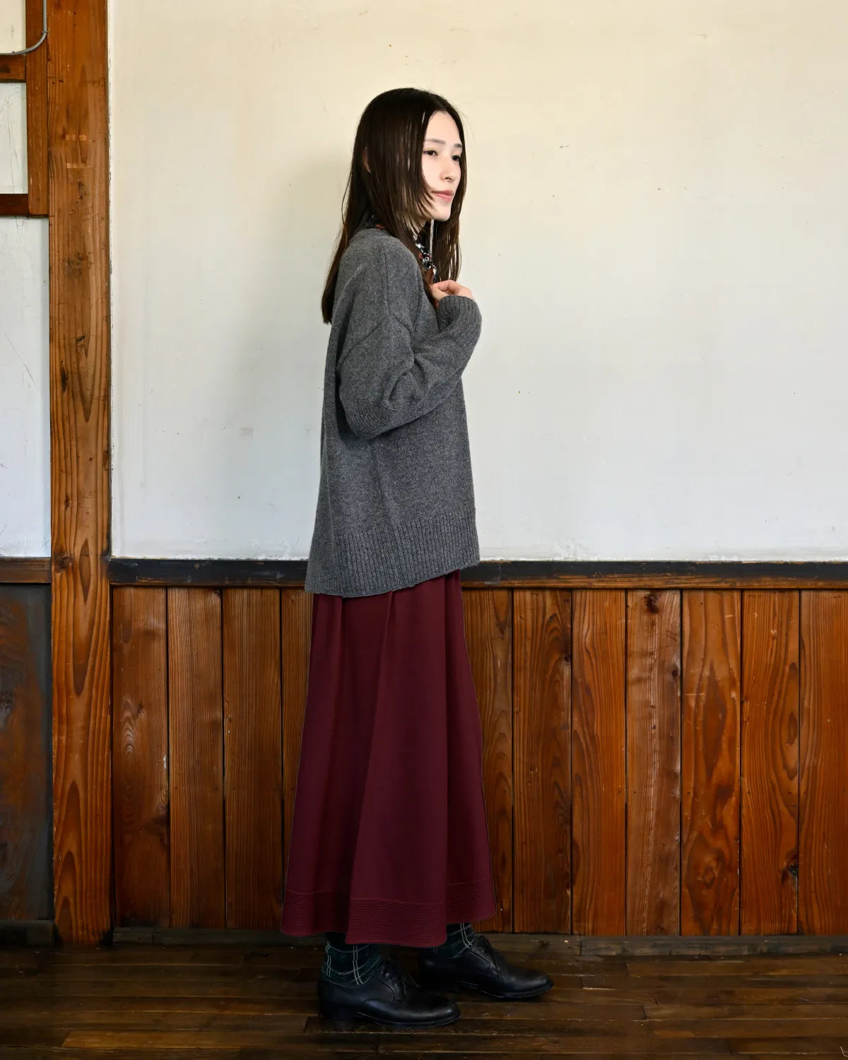 モデル身長:163cm#カラー_04 グレー