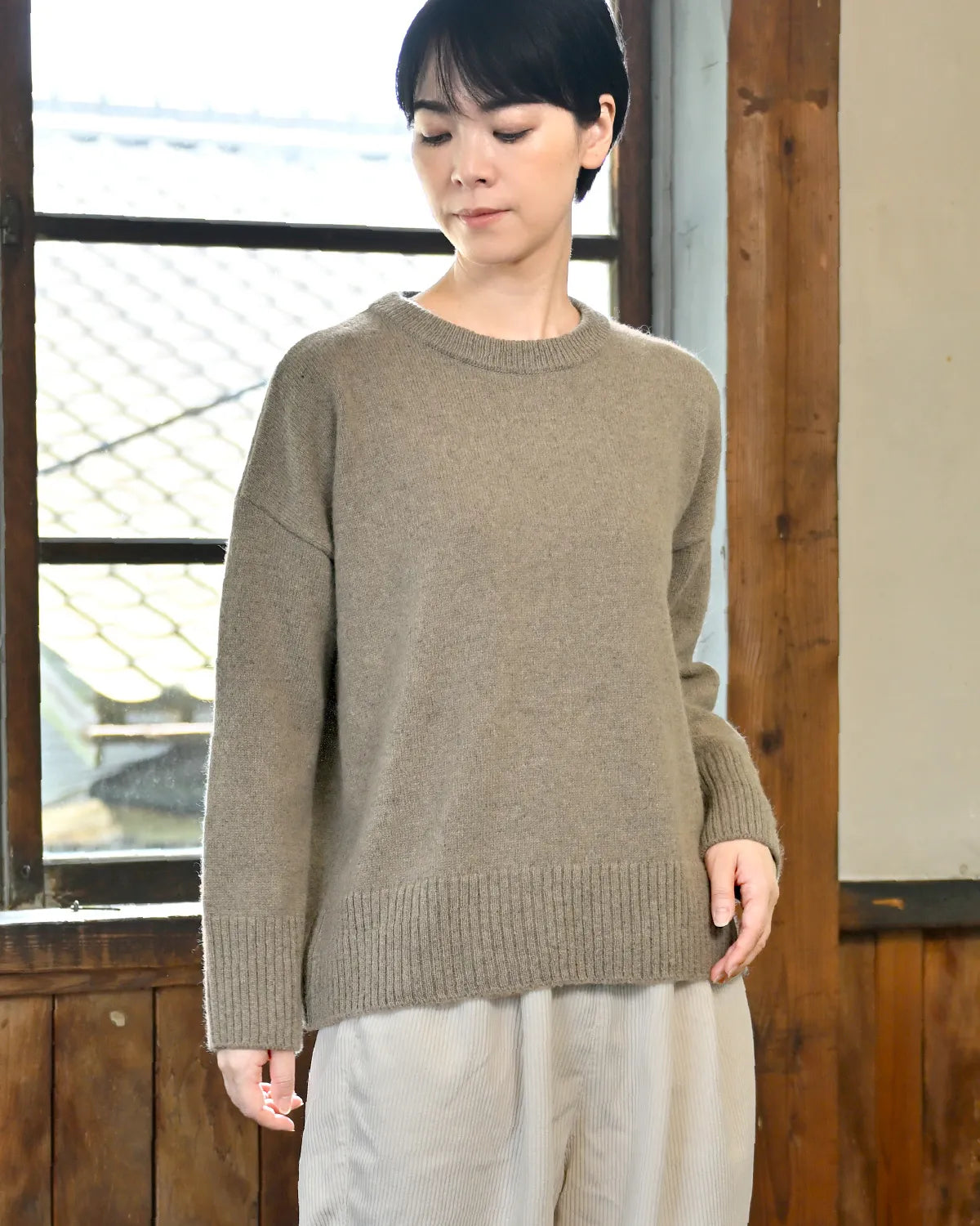 モデル身長:169cm#カラー_02 スモークベージュ