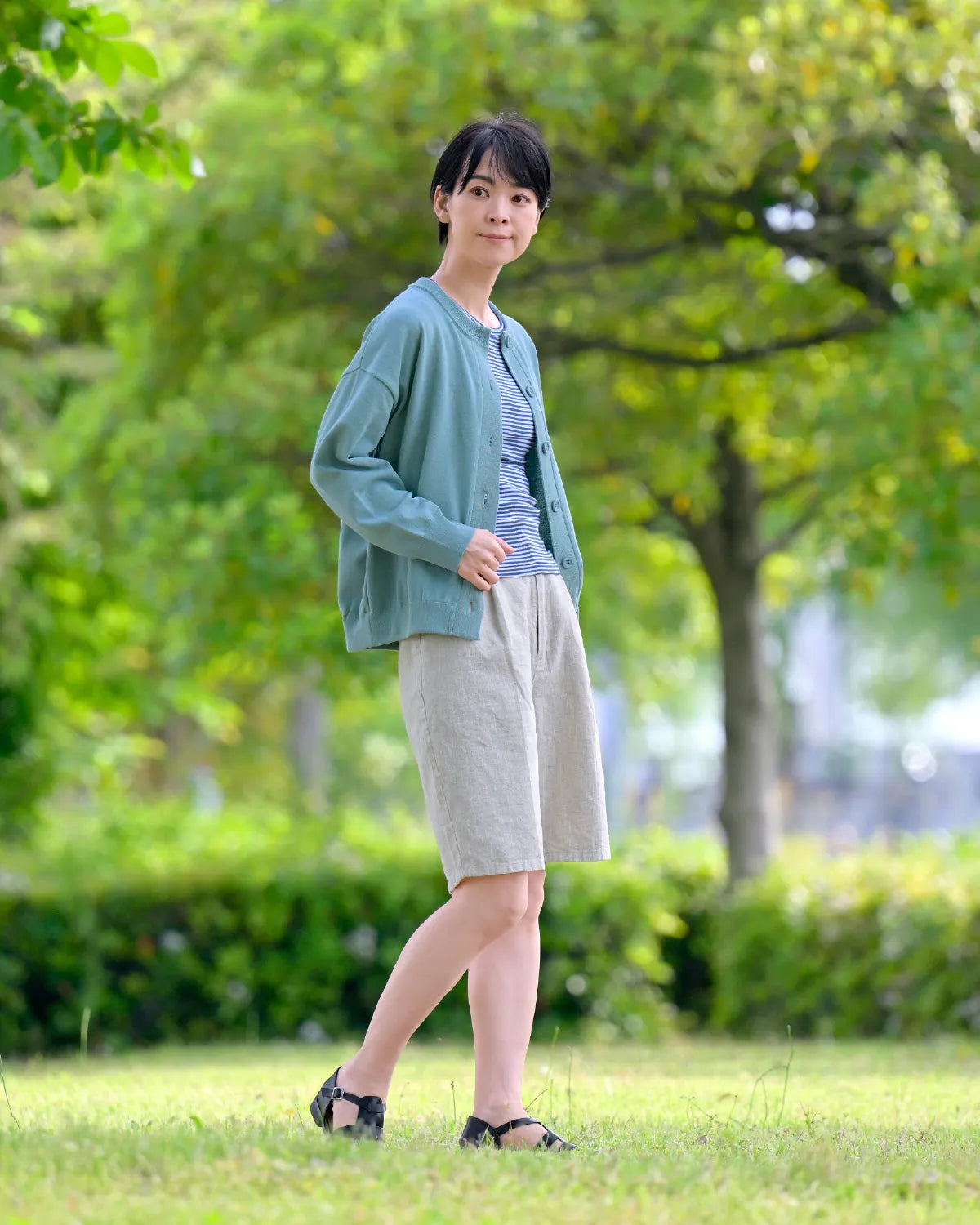 モデル身長:169cm#カラー_04 スモークブルー