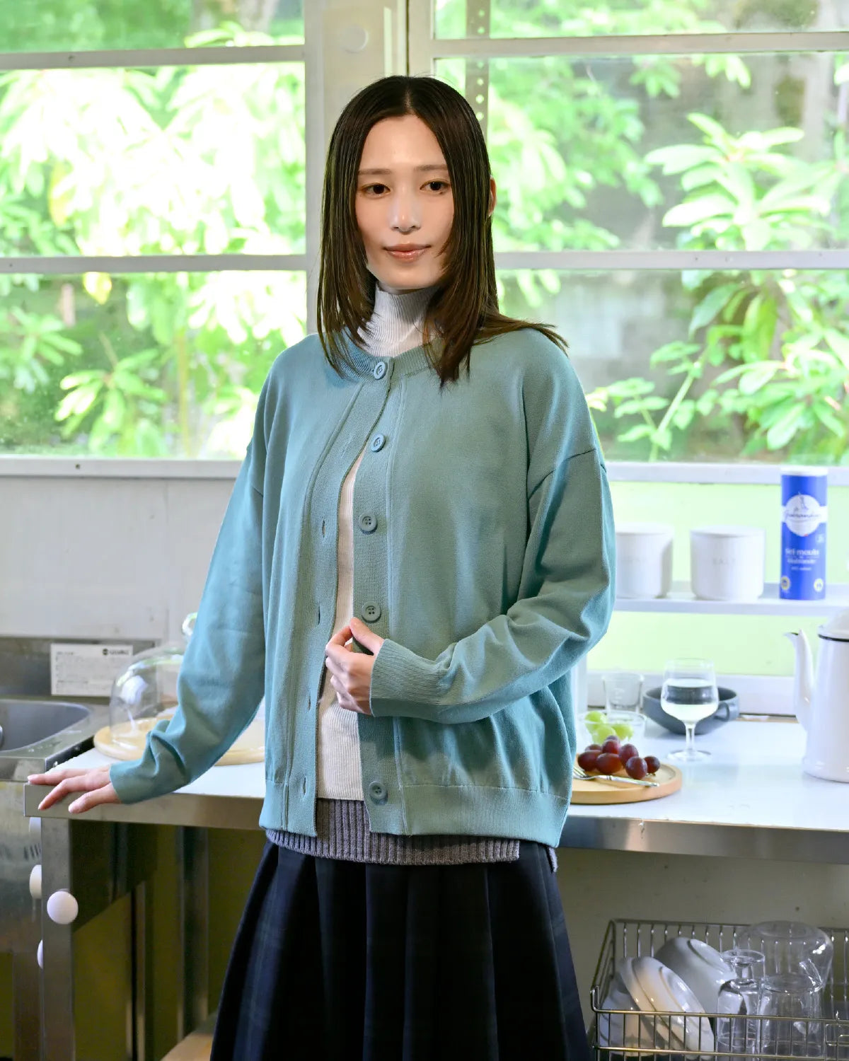 モデル身長:163cm#カラー_04 スモークブルー