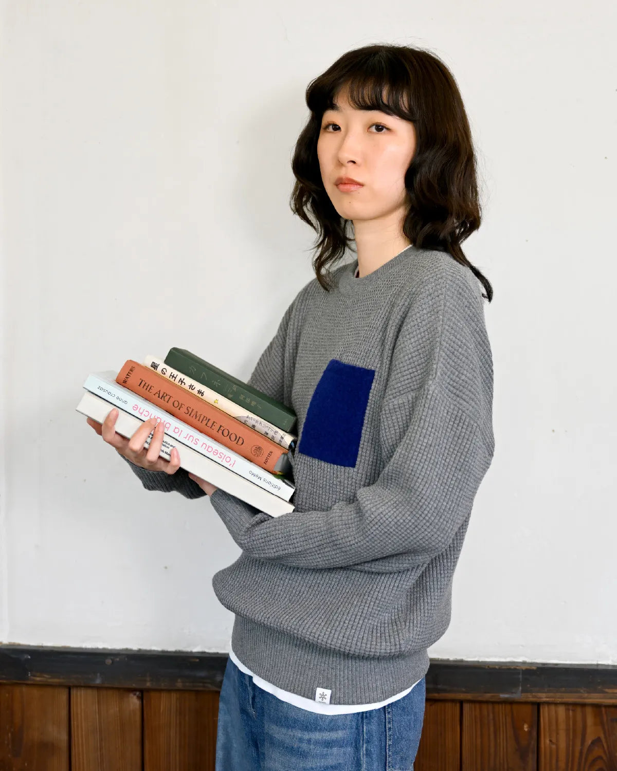 Fサイズ モデル身長:165cm#カラー_01 グレー(ブルー)