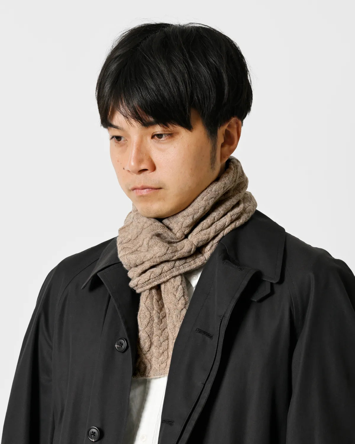 モデル身長:180cm#カラー_01 ベージュ×ホワイト