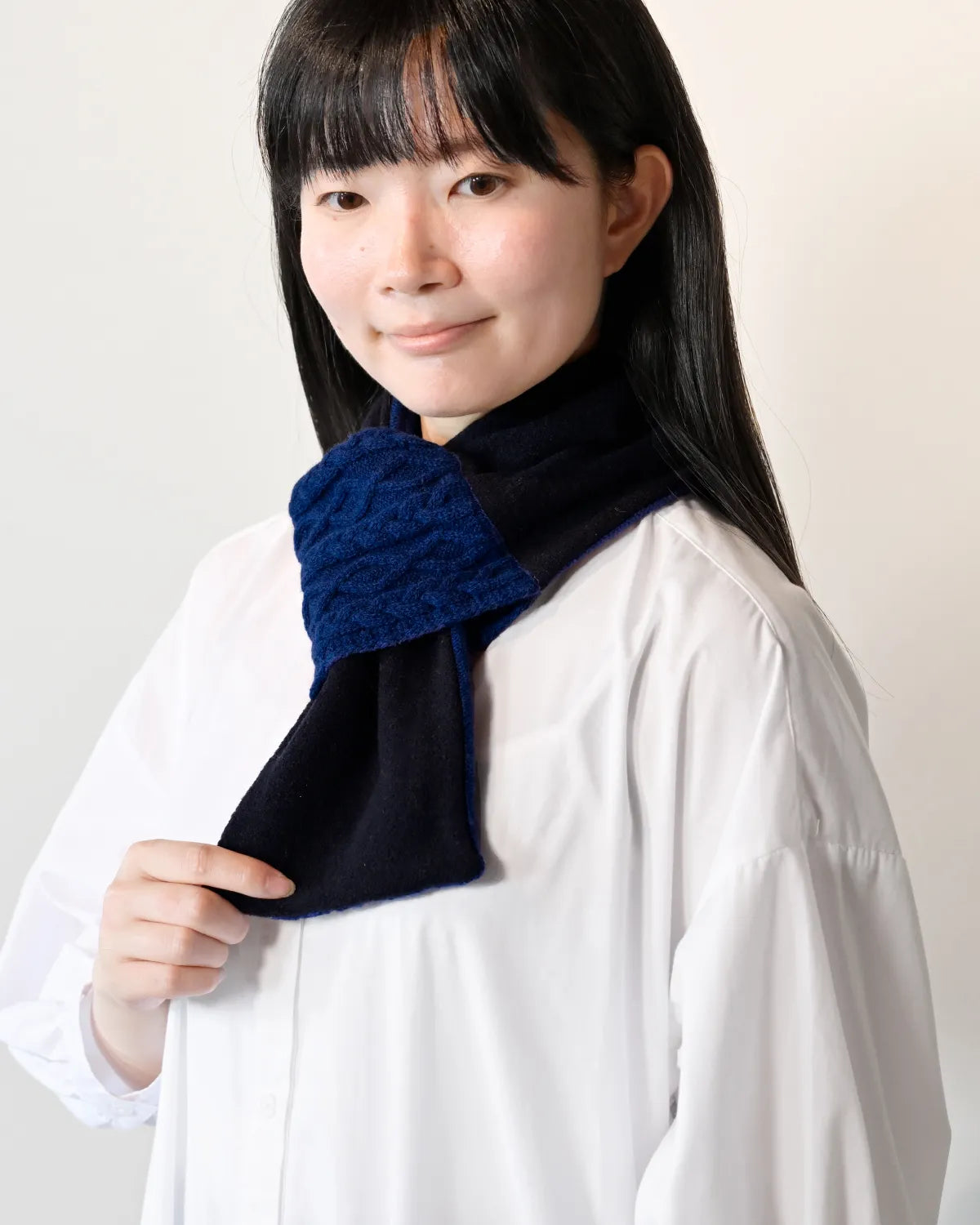 モデル身長:162cm#カラー_04 ネイビー×ブラック