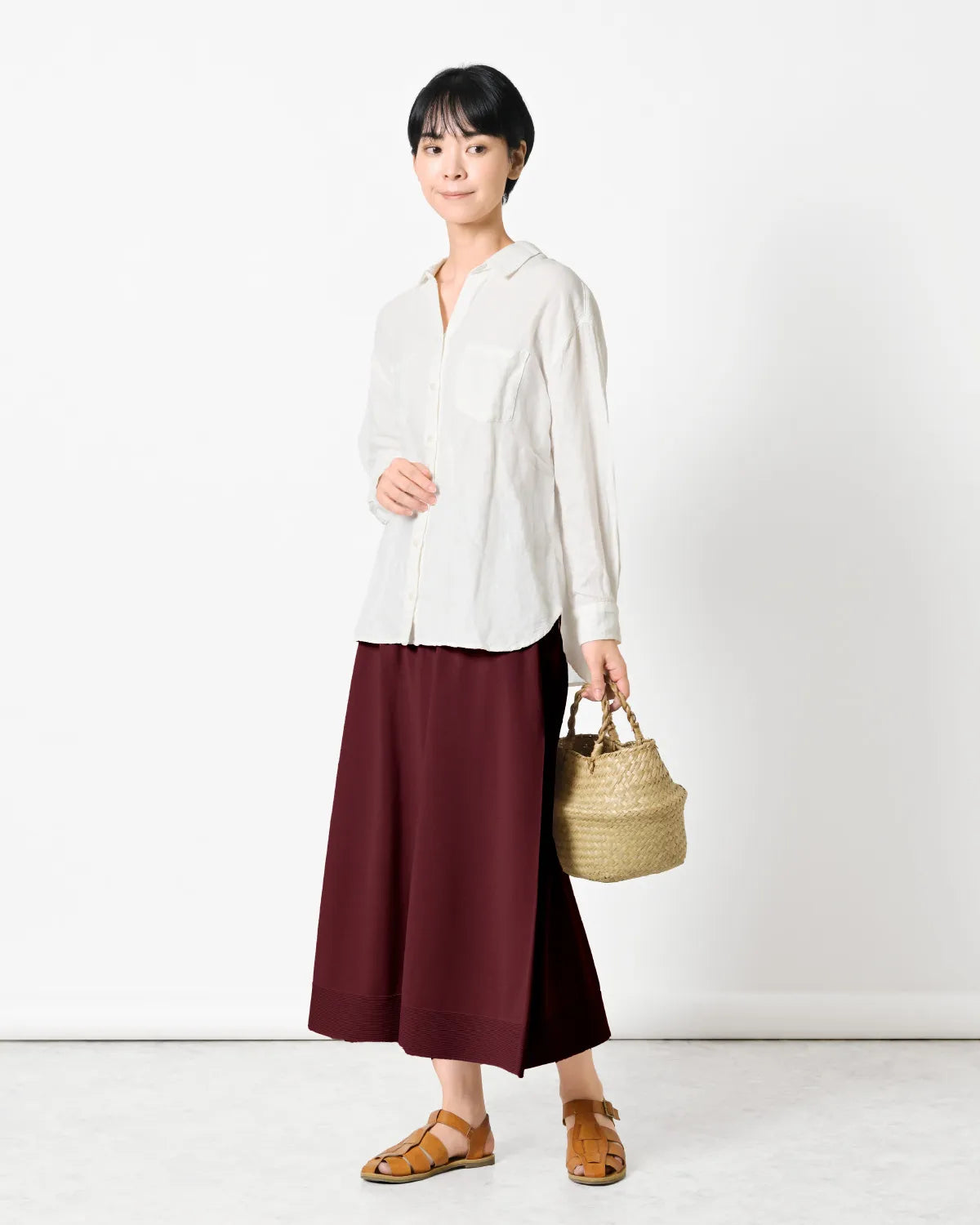 モデル身長:169cm#カラー_54 ボルドー