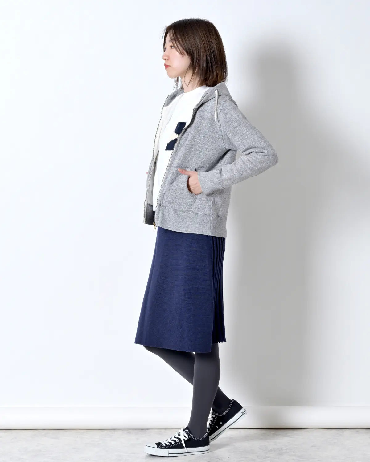 モデル身長:165cm#カラー_01 ネイビー