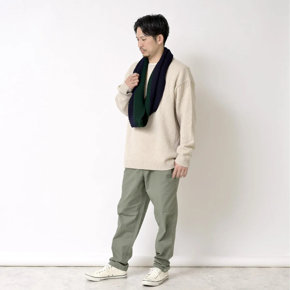 モデル身長：172cm#カラー_03 ネイビー×フォレスト