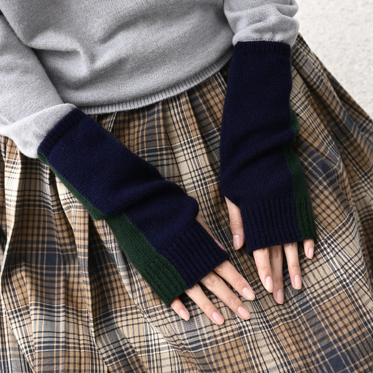 モデル身長：165cm#カラー_03 ネイビー×フォレスト