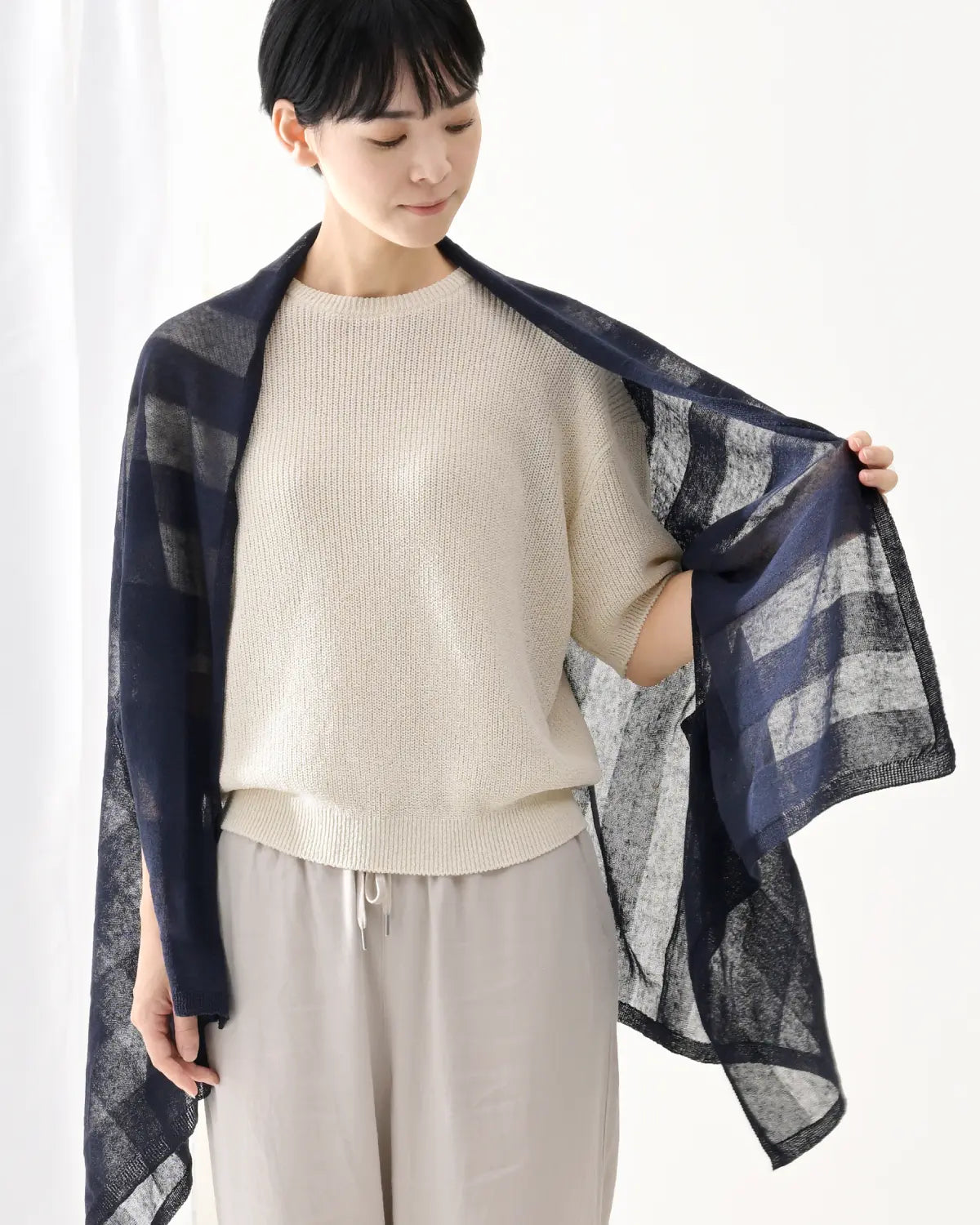 モデル身長：169cm#カラー_24 ネイビー×ネイビー