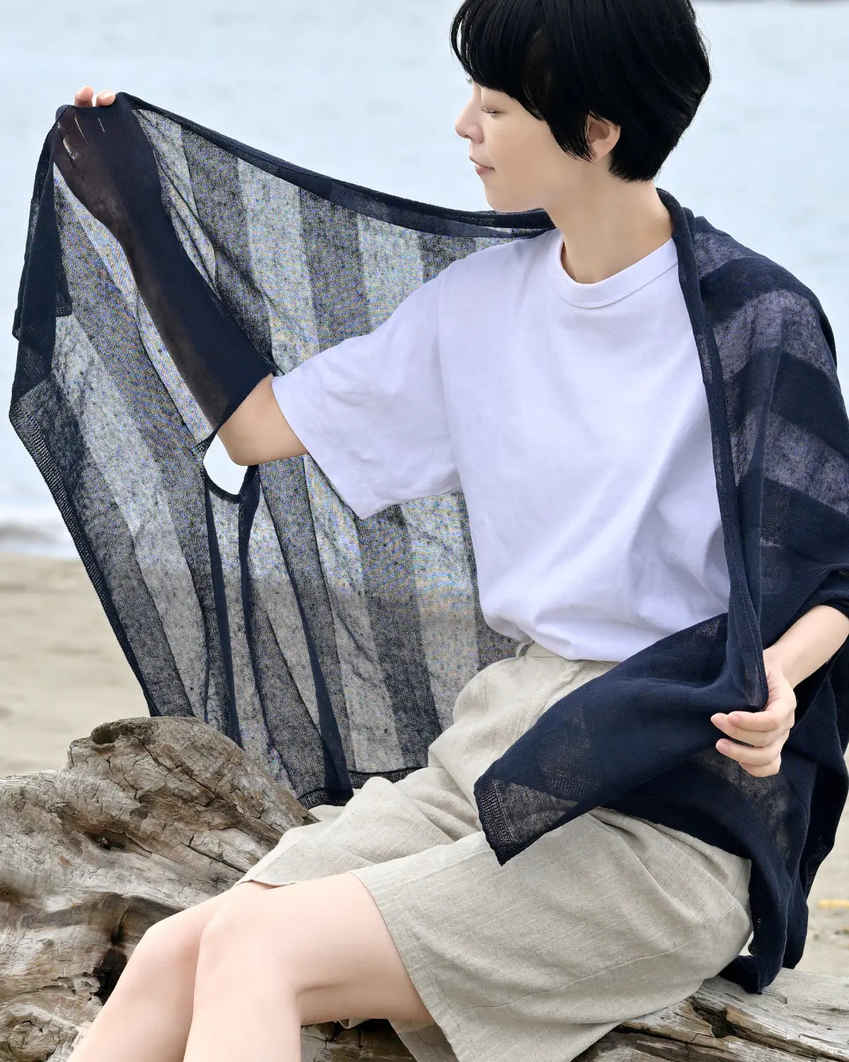 モデル身長：169cm#カラー_24 ネイビー×ネイビー