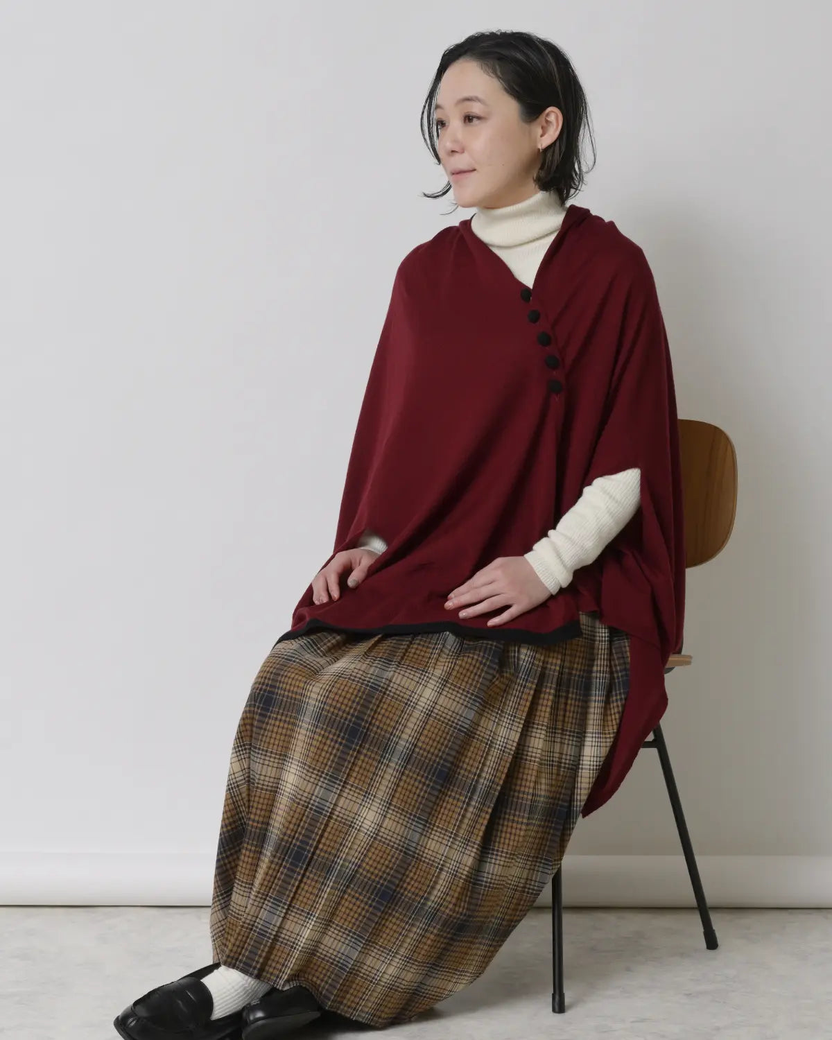 モデル身長：155cm#カラー_06 ボルドー