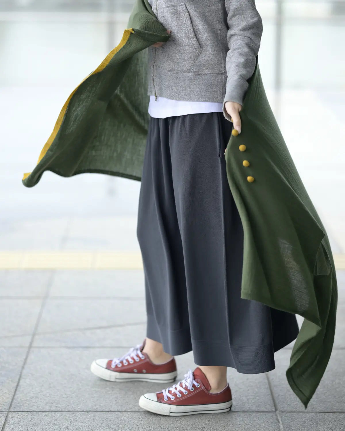 モデル身長：167cm#カラー_08 オリーブ