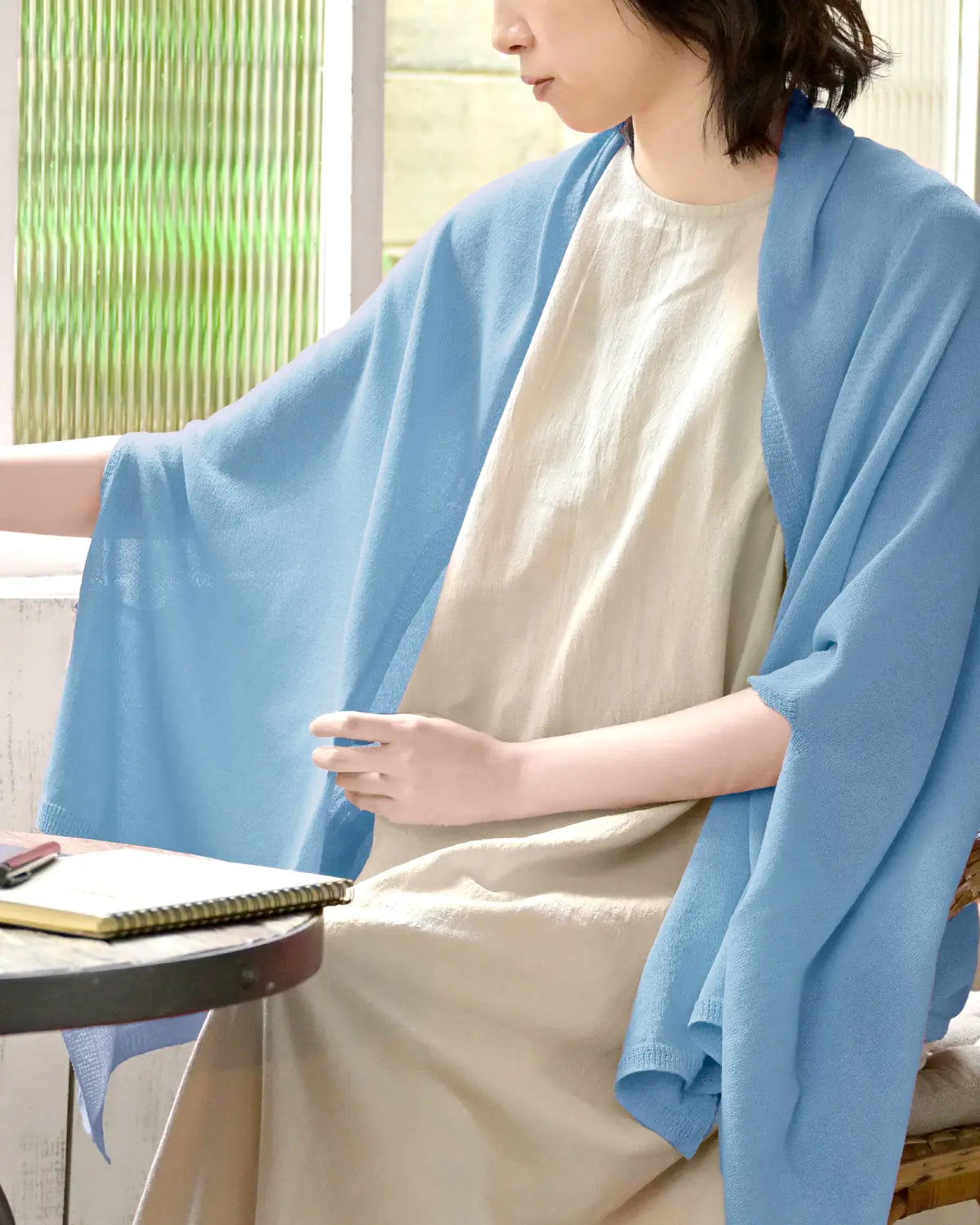 モデル身長：165cm#カラー_21 サックス